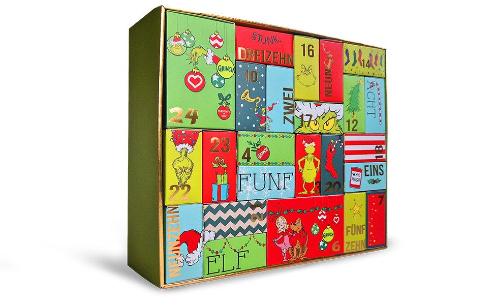 Sockswear Socken GRINCH Premium Socken Adventskalender mit Puzzle
