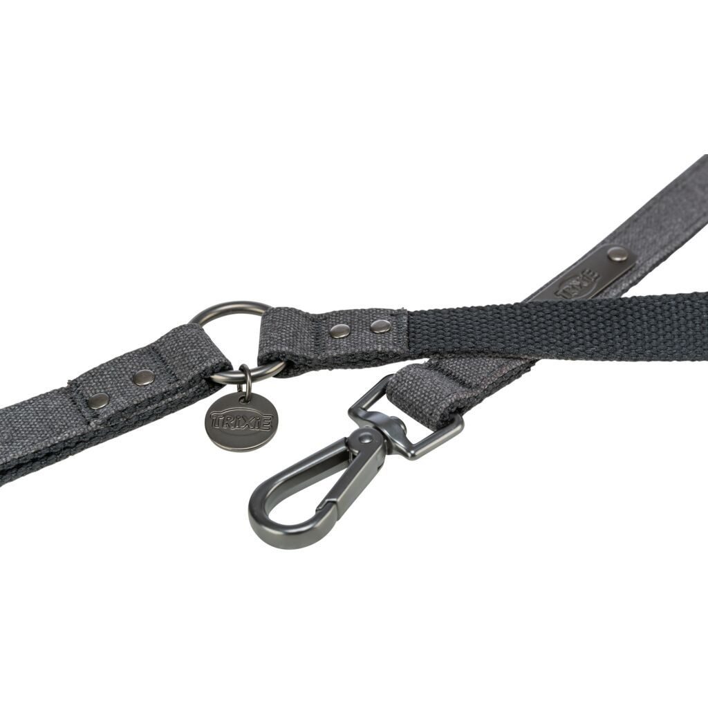 TRIXIE Hundeleine CityStyle Verlängerungsleine - schwarz - 2,00 m/13 mm, Gurtband