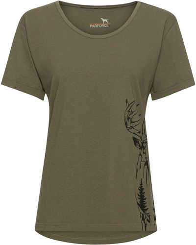 Parforce T-Shirt Damen T-Shirt Hirsch-Print