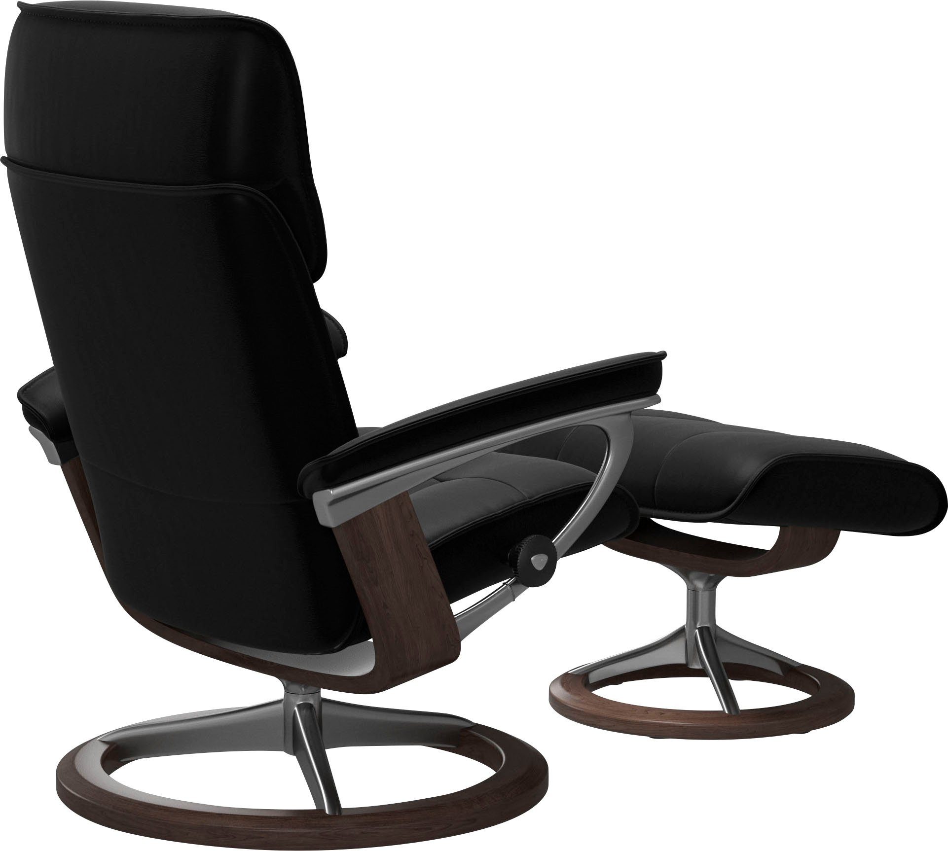 Stressless® Relaxsessel Admiral (Set, Relaxsessel inkl. Hocker), mit Signature Base, Größe M & L, Gestell Wenge