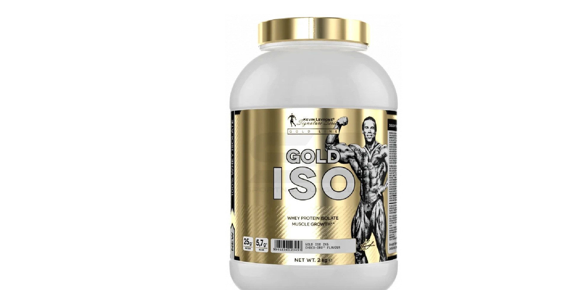 Kevin Levrone GOLD ISO Isolat Protein Whey Eiweiß 2kg Pulver, 1 er kein Set à 2000 g, Molkenprotein-Isolat