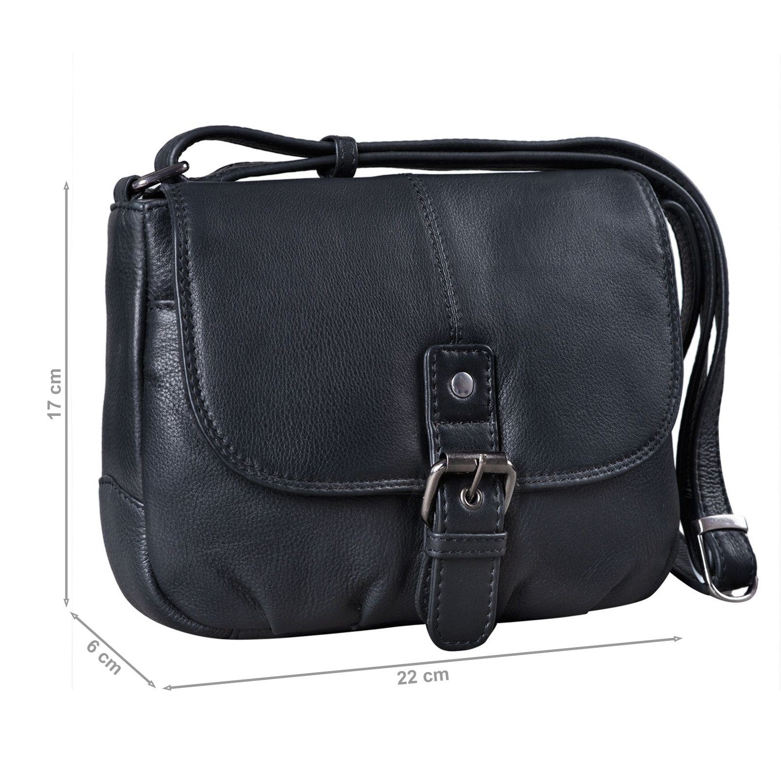 STILORD Handtasche "Iris" Leder Handtasche Damen klein Echtleder Umhängetaschen Frauen