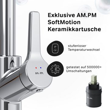 AM.PM Küchenarmatur X-Joy S Wasserhahn Küche Spüle Armatur 360° Drehbar (Mischbatterie)