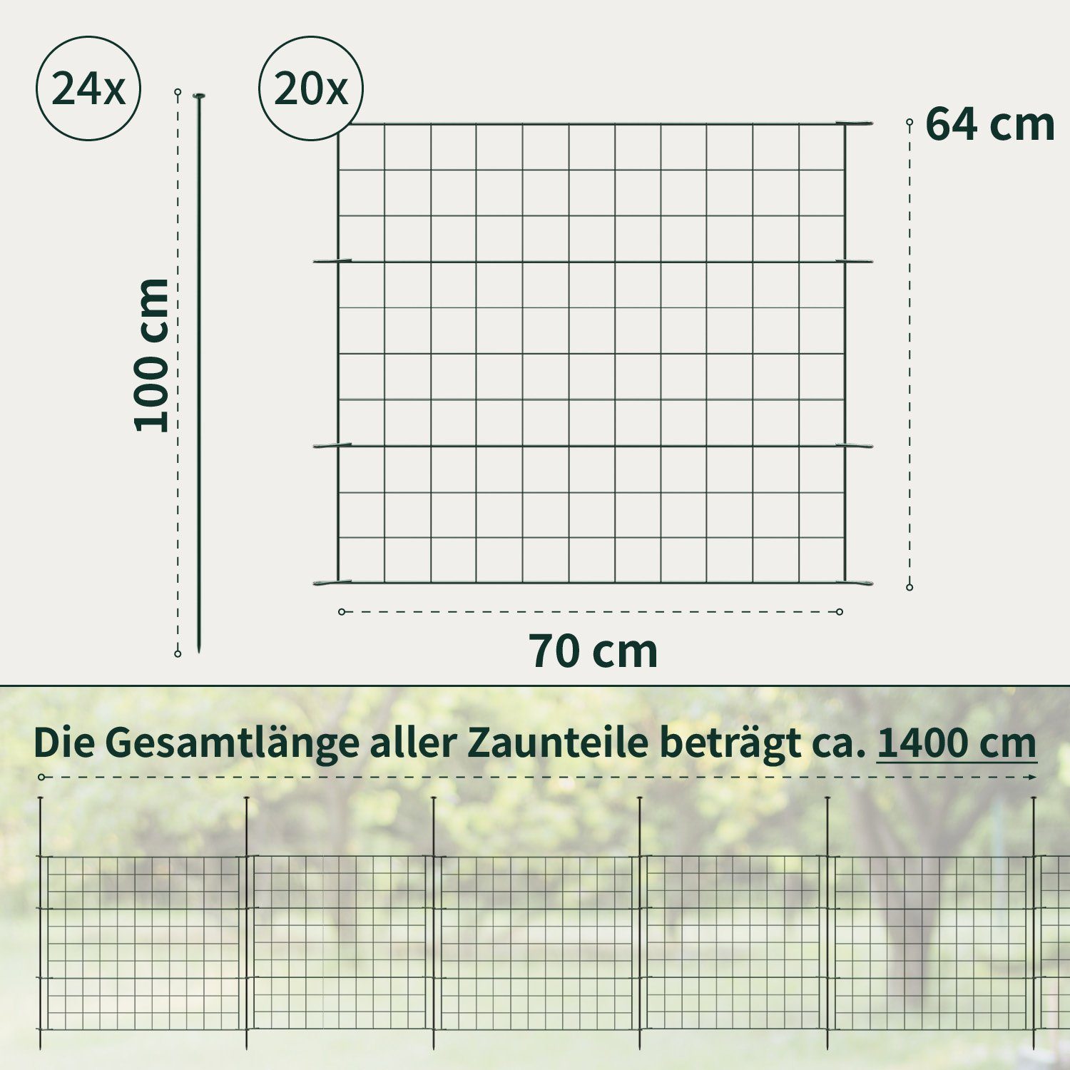 VERDOBA Zaun Teichzaun Gartenzaun Hundezaun - günstig online kaufen