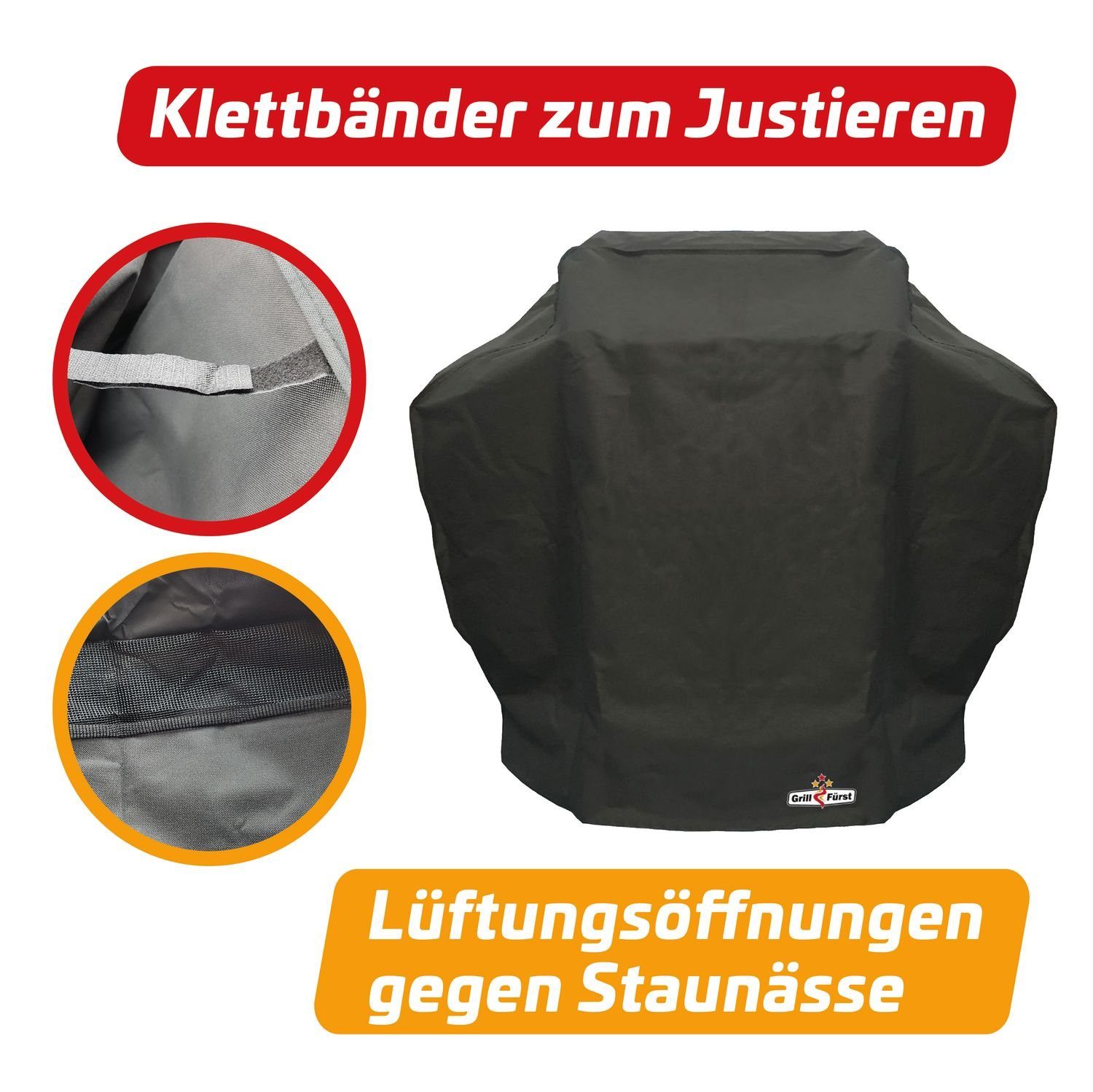 Grillfürst Grillabdeckhaube Grillfürst Abdeckhaube 138 x 72 x 115 cm Weber Spirit 300 er Serie – Bild 3 von 5