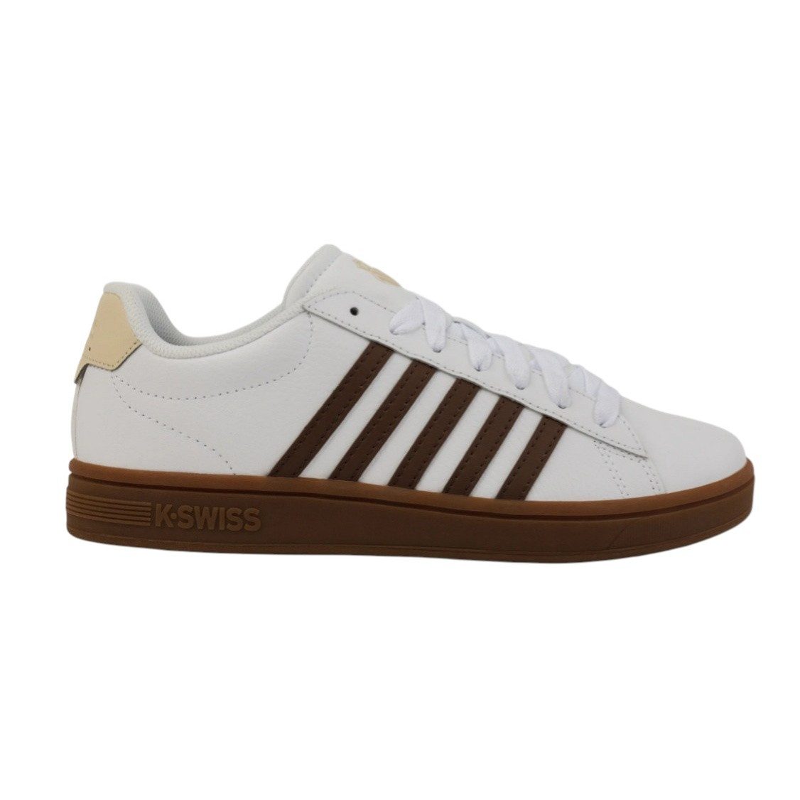 K-Swiss Court Tiebreak II (Leder) 2025 cremeweiss/braun Herren Sneaker