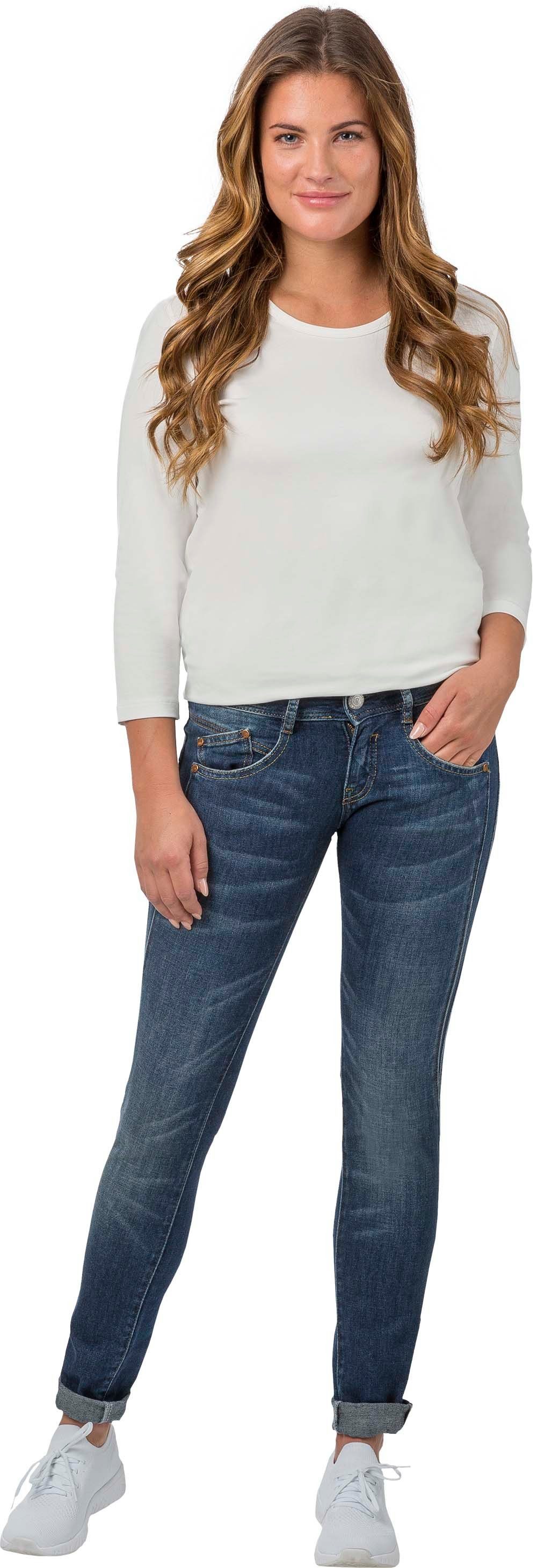 Herrlicher 5-Pocket-Jeans HERRLICHER BIO-BAUMWOLLE GILA SLIM MIT TOUCH JEANS CASHMERE