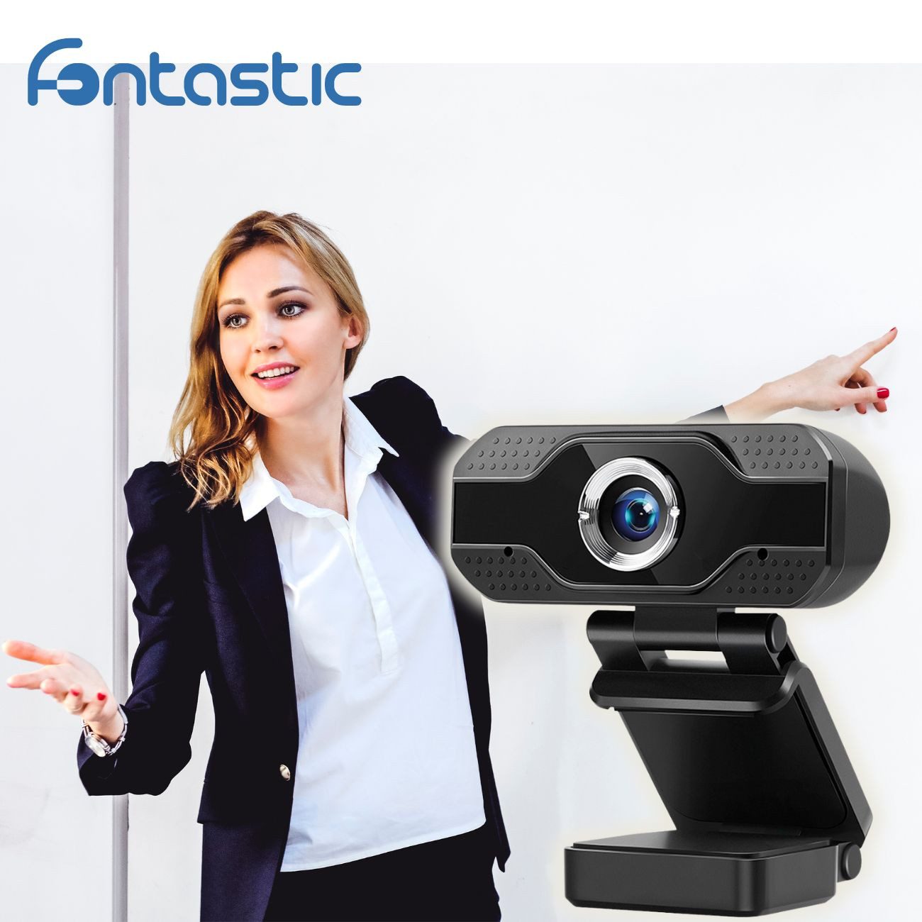 fontastic Webcam 1080P Full HD-Webcam
