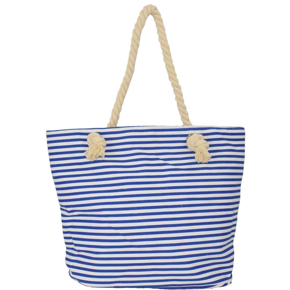Sonia Originelli Streifen Shopper Anker maritim gestreift Strandtasche blau