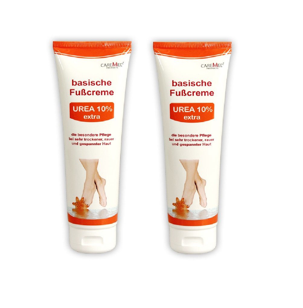 CareMed Fußpflegecreme basische Fußcreme UREA 10% extra
