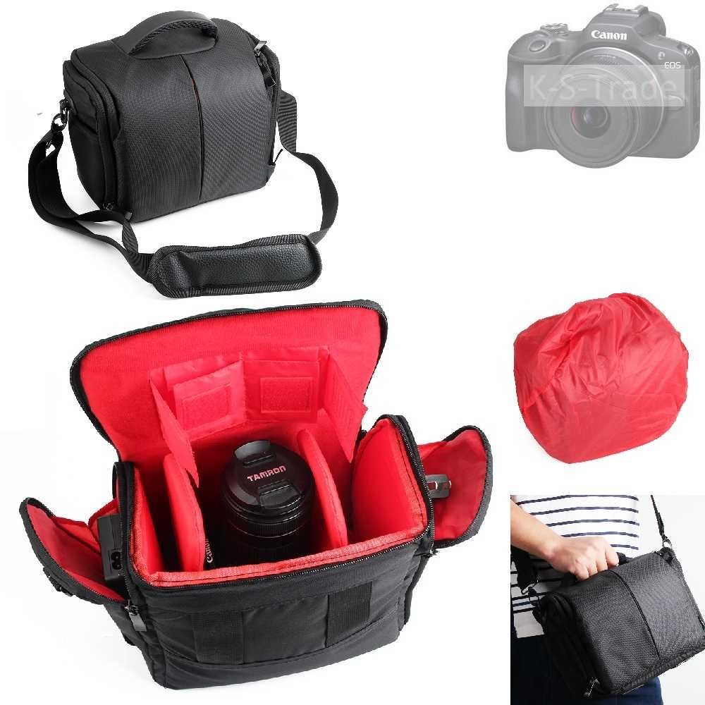 K-S-Trade Kameratasche für Canon EOS R100, Kameratasche Fototasche Schultertasche Zubehör Tasche einteilbare