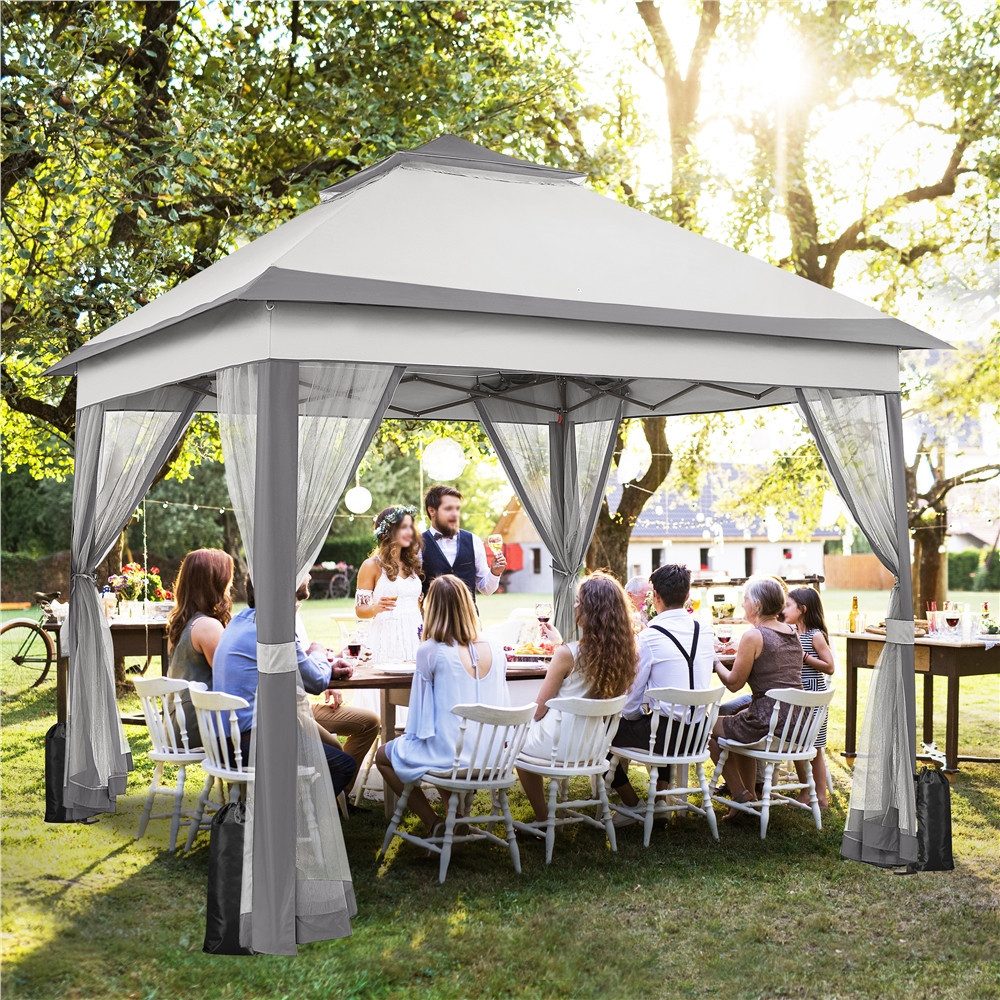 Yaheetech Faltpavillon 3,3x3,3 m/ 4x4m, mit günstig online kaufen