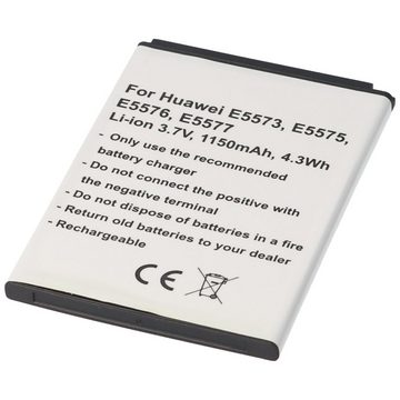 AccuCell Akku passend für Huawei E5573, E5575, E5576, E5577, Li-Ion, 3,7V, 115 Akku 1150 mAh (3,7 V)