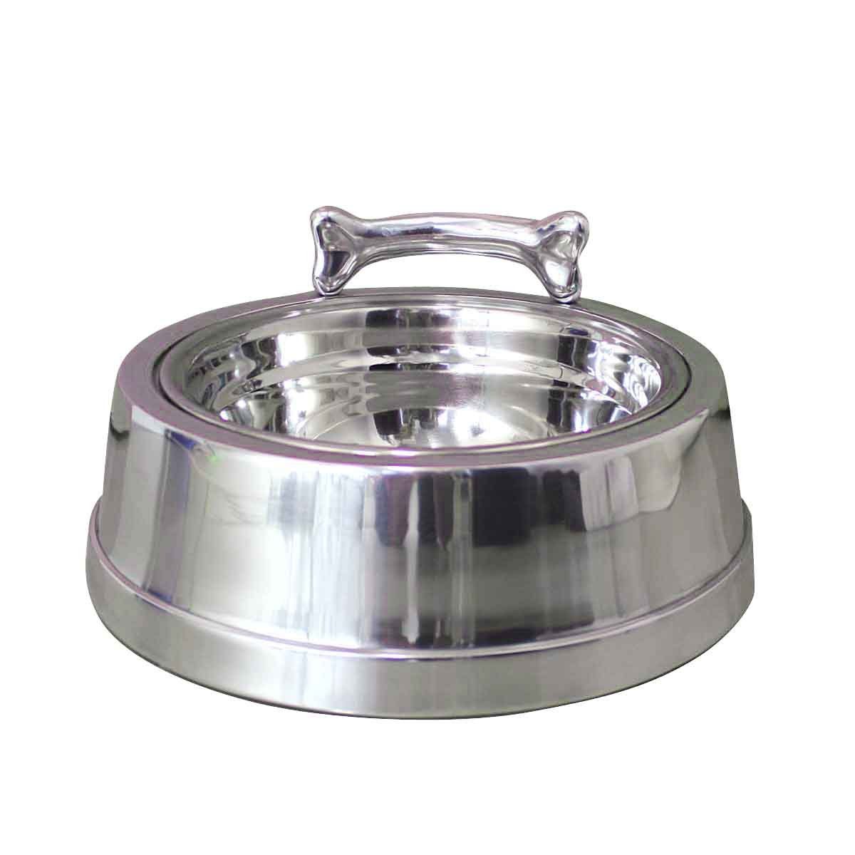 Mars & More Futternapf Mars & More Futternapf Hund Motiv Knochen, groß, ca. 1600ml, Metall