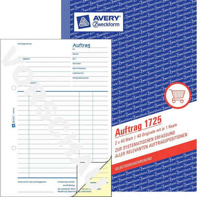 Avery Zweckform Kugelschreiber »AVERY Zweckform Formularbuch "Auftrag", SD, A5, 2«
