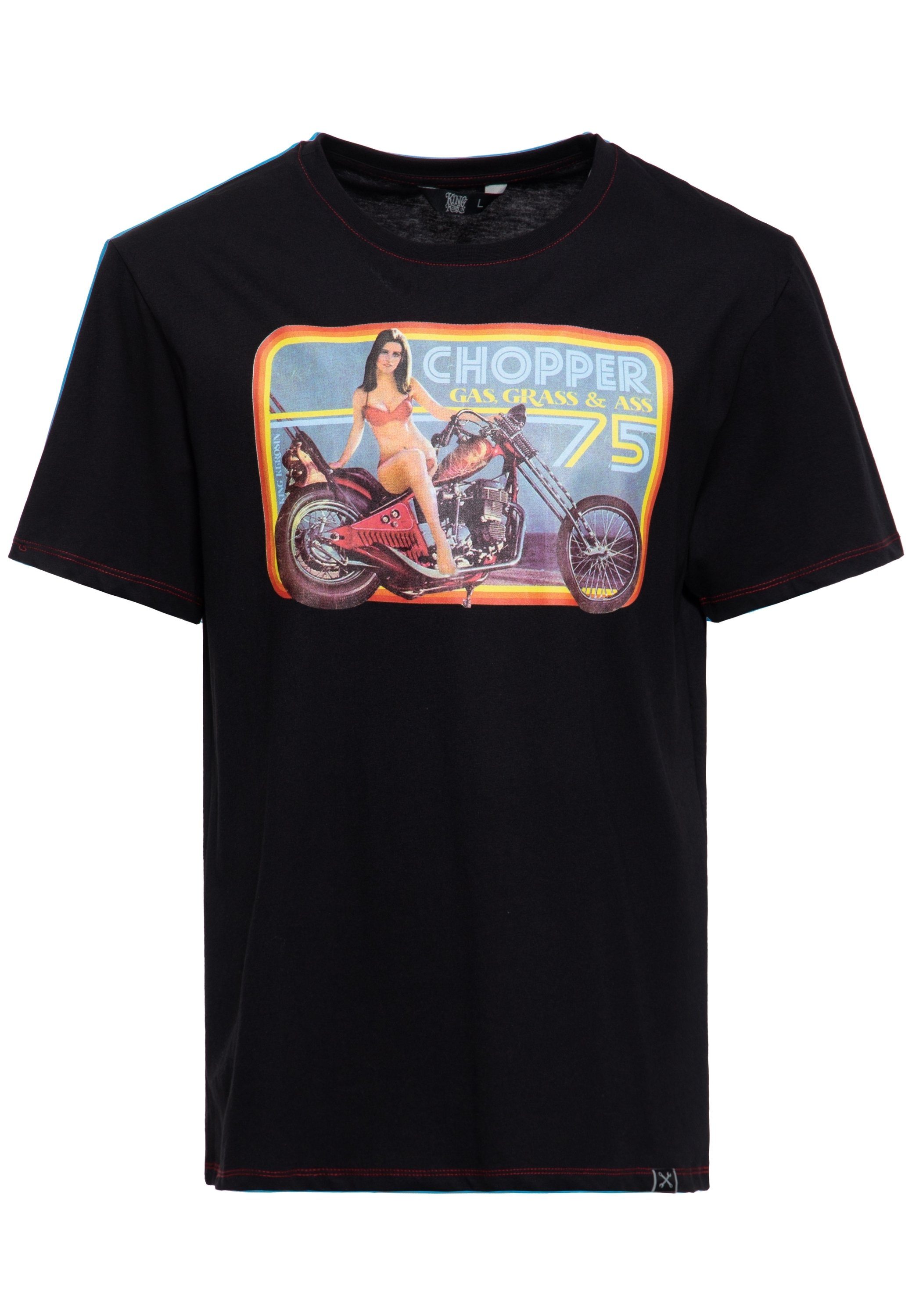 KingKerosin Print-Shirt Chopper (1-tlg) mit Front Print