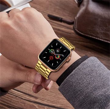 ELEKIN Smartwatch-Armband Edelstahl-Metallarmband für Apple Watch für iWatch Serie 7/6/5/4/3/2/1