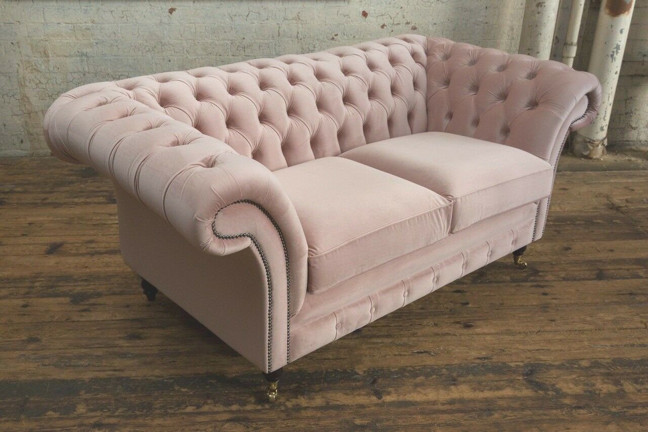 JVmoebel Chesterfield-Sofa, Chesterfield Sofa 185 Sitzer 2 Design cm Couch