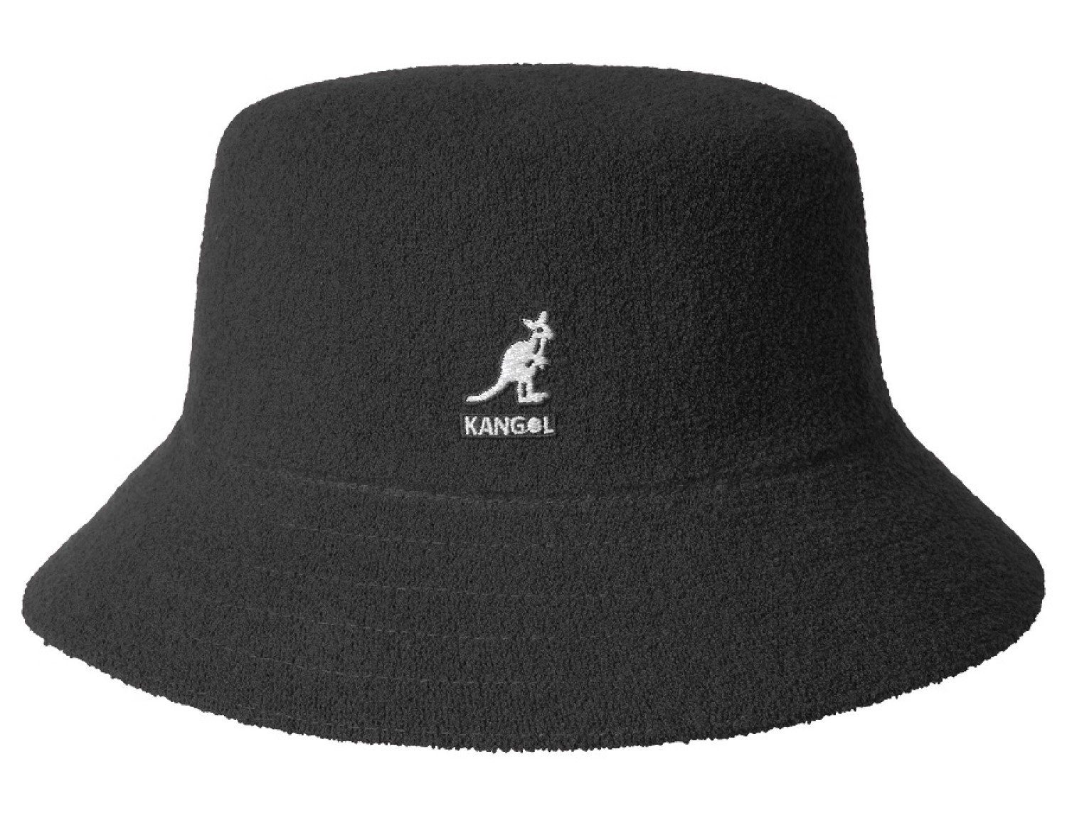 Kangol Fischerhut Bermuda Bucket Frottee schwarz