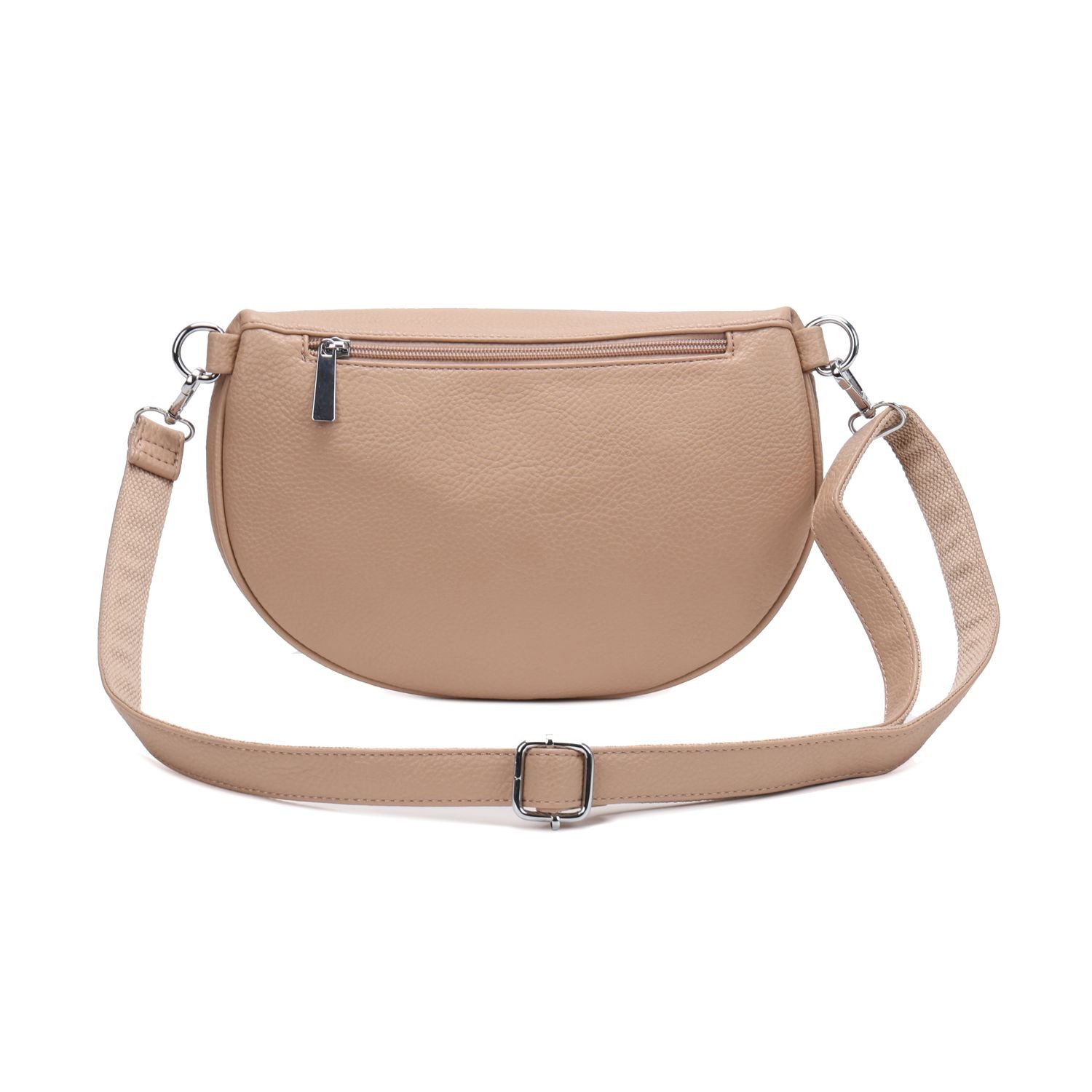 ITALYSHOP24 Schultertasche DAMEN TASCHE Crossbody Gürteltasche Umhängetasche CrossOver Bodybag, Handytasche Brusttasche Hüfttasche Bauchtasche Leder Optik Reise