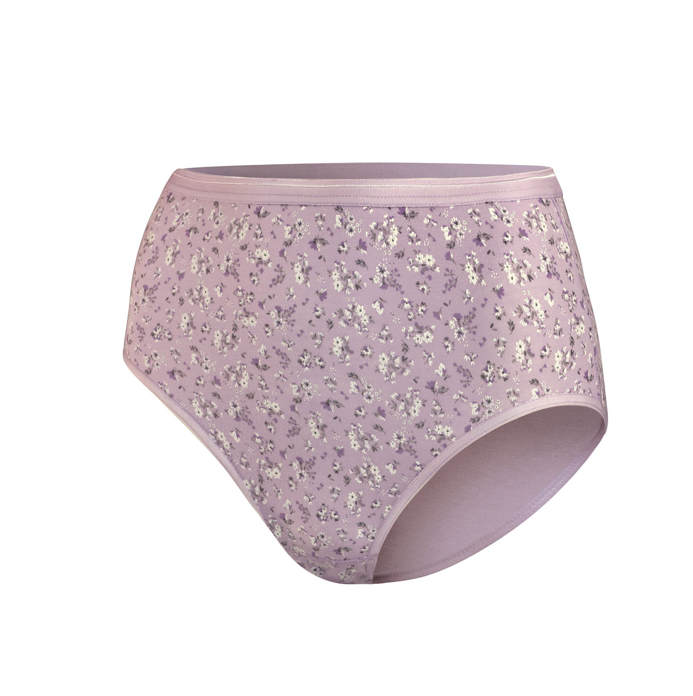 comtessa Taillenslip Comtessa hoher Damen 5-er Set Slip lavendel Blümchen