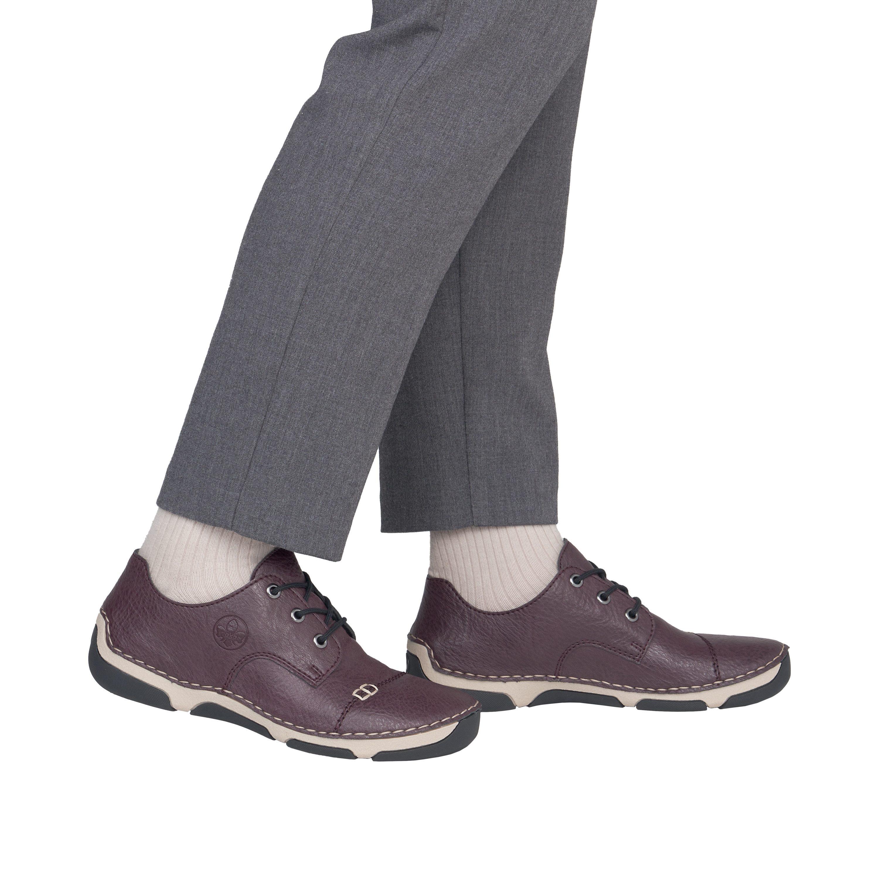 Rieker Sneaker Schnürschuh, Halbschuh, Freizeitsneaker mit Label