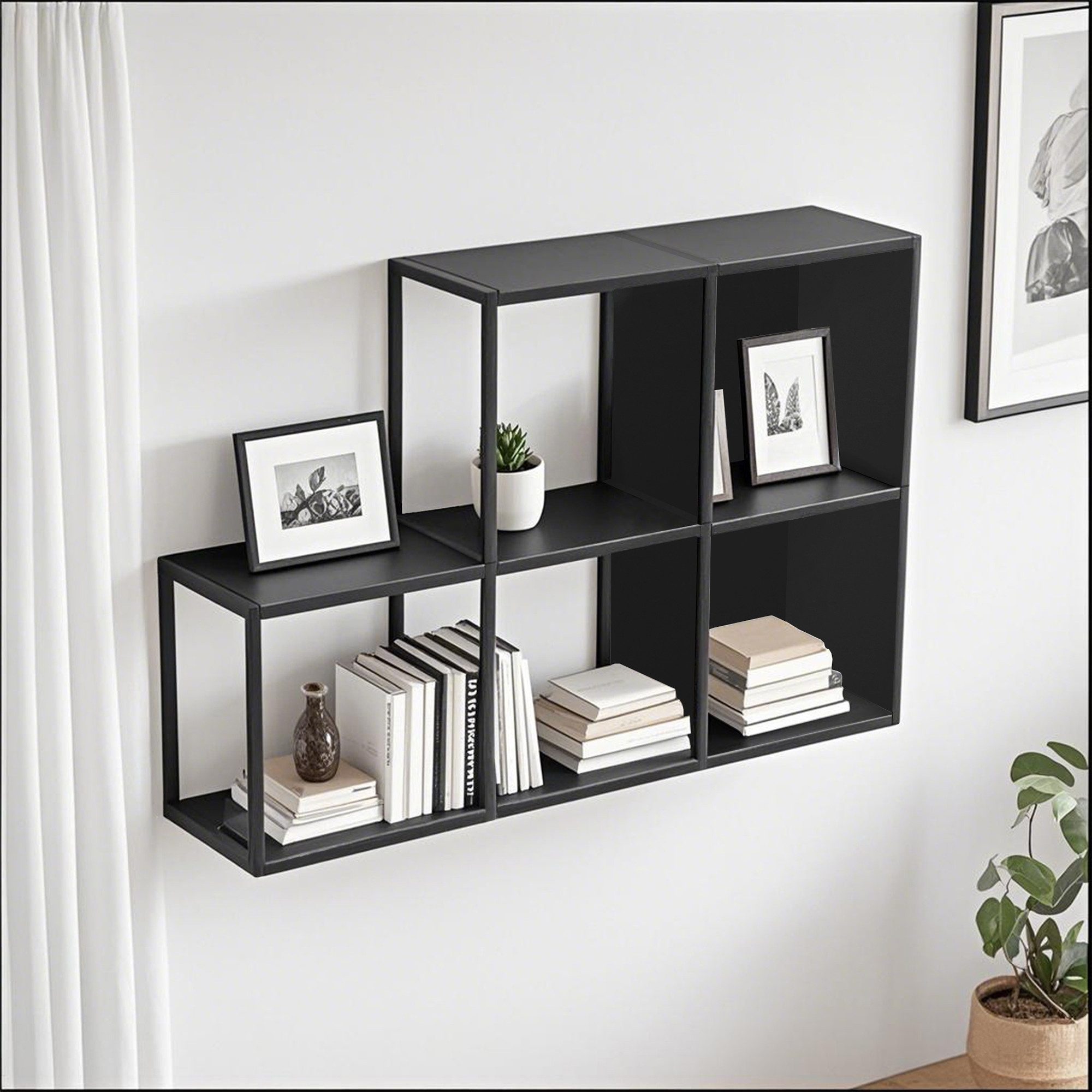 en.casa Wandregal, Set 5-tlg., »Nostened« mit günstig online kaufen