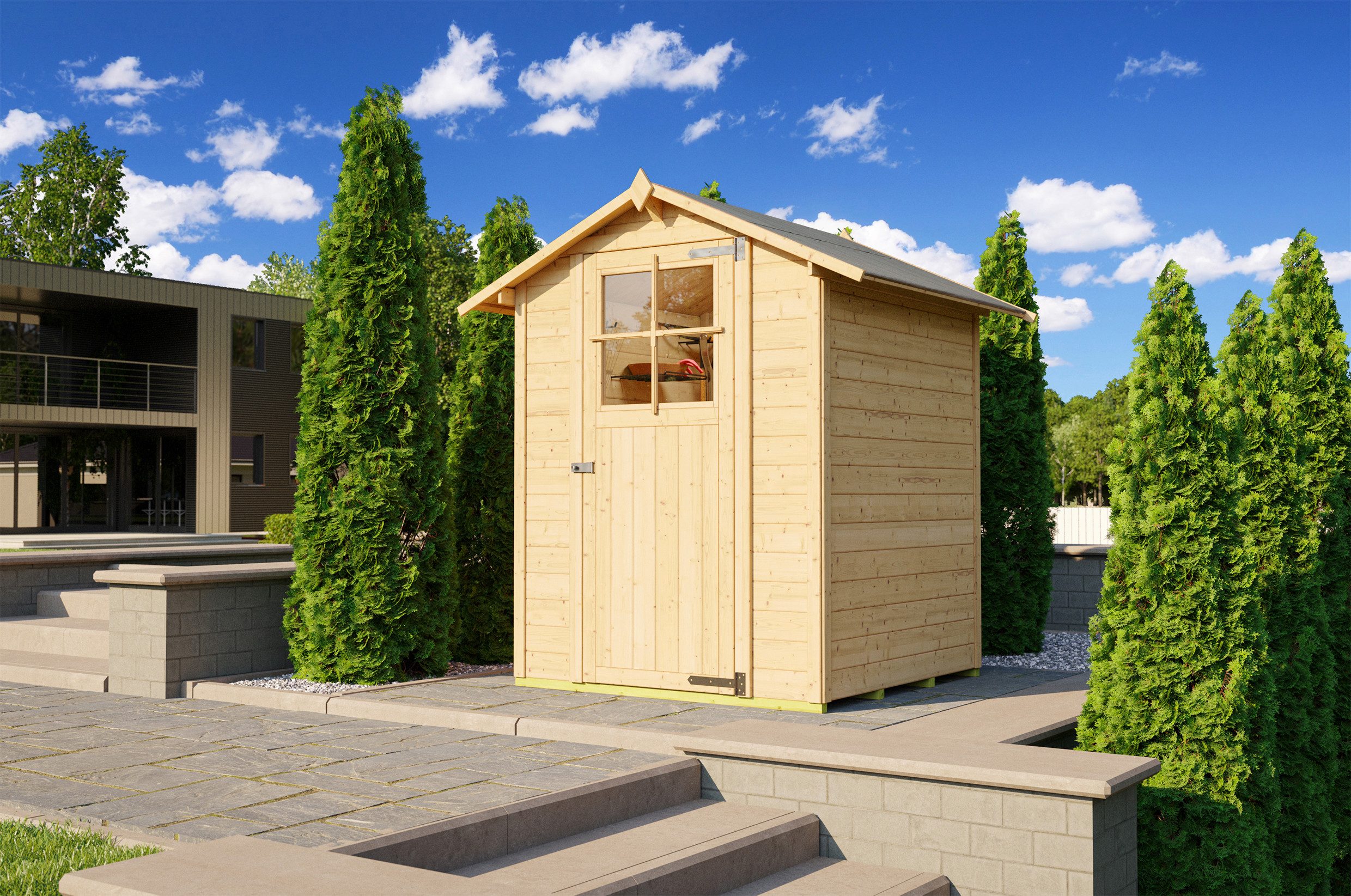 weka Gartenhaus Nr. 317, Größe 1, BxT: 191x152 cm, inklusive Fussboden