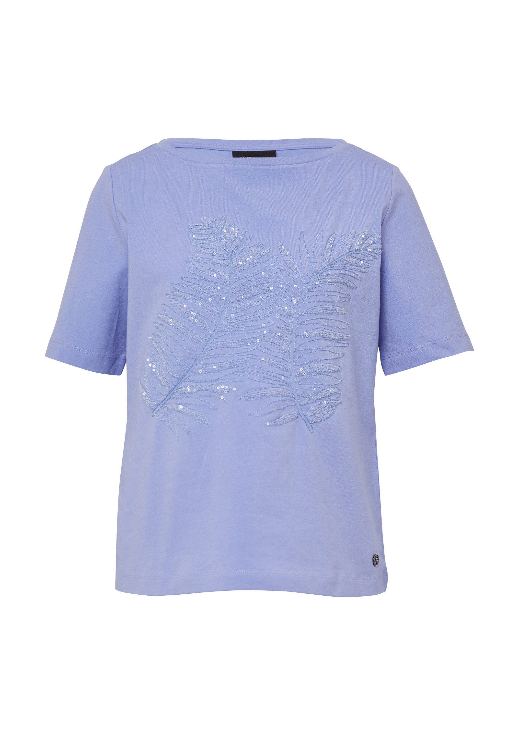 s.Oliver Kurzarmshirt T-Shirt T-Shirt im Relaxed Fit mit Pailletten günstig online kaufen