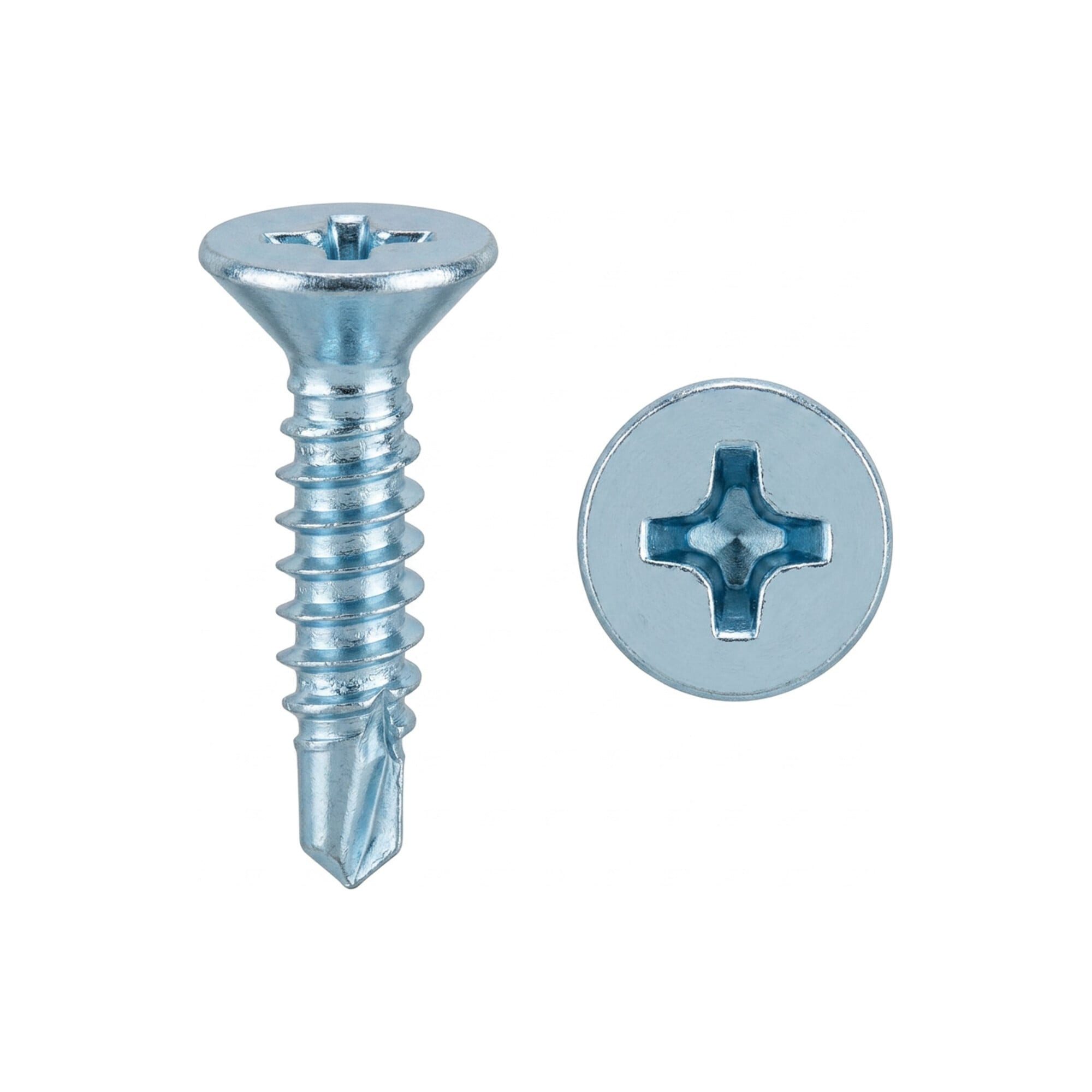 Contorion Schraube ISO 15482 Senk-Bohrschrauben Stahl ST 4,2 x 45 -H galvanisch verzinkt