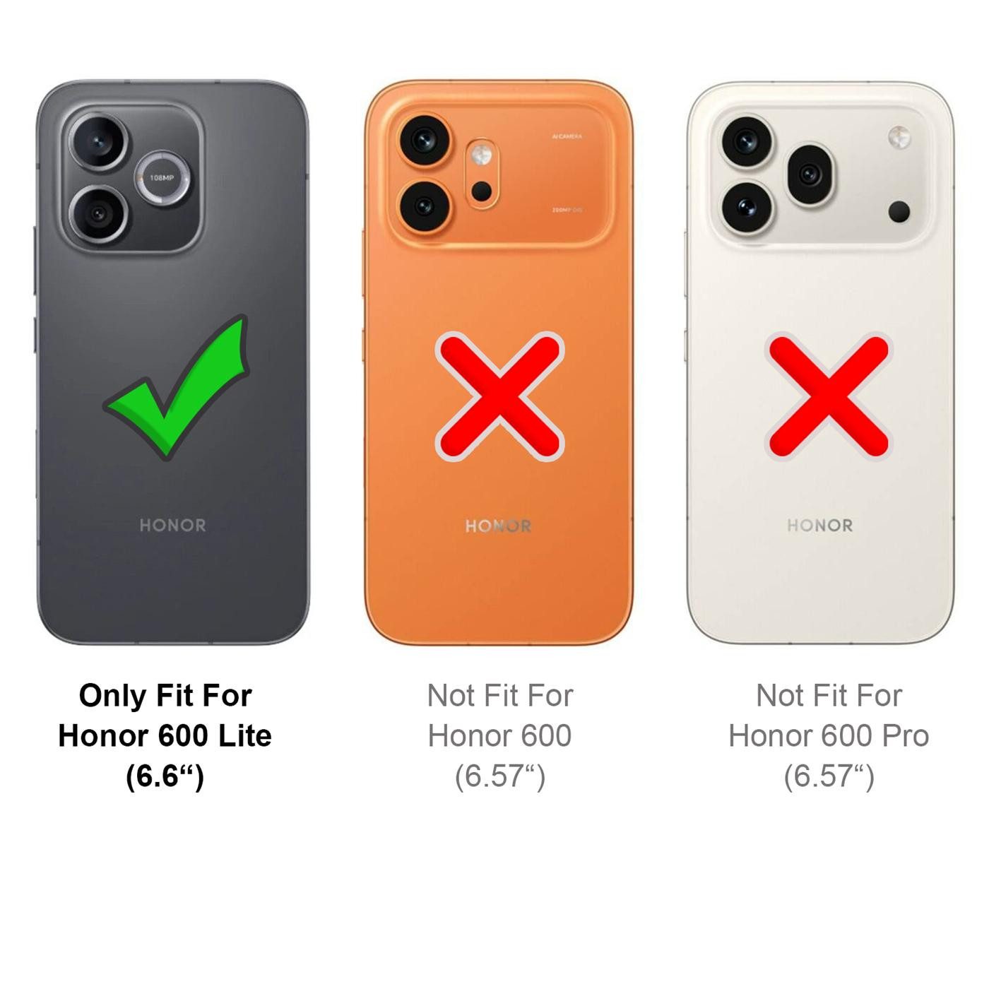CoolGadget Handyhülle Handy Schutzhülle für Honor 600 Lite matt schwarz, Silikon TPU Hülle Schutz Tasche Cover schlicht Slim Case – Bild 3 von 5