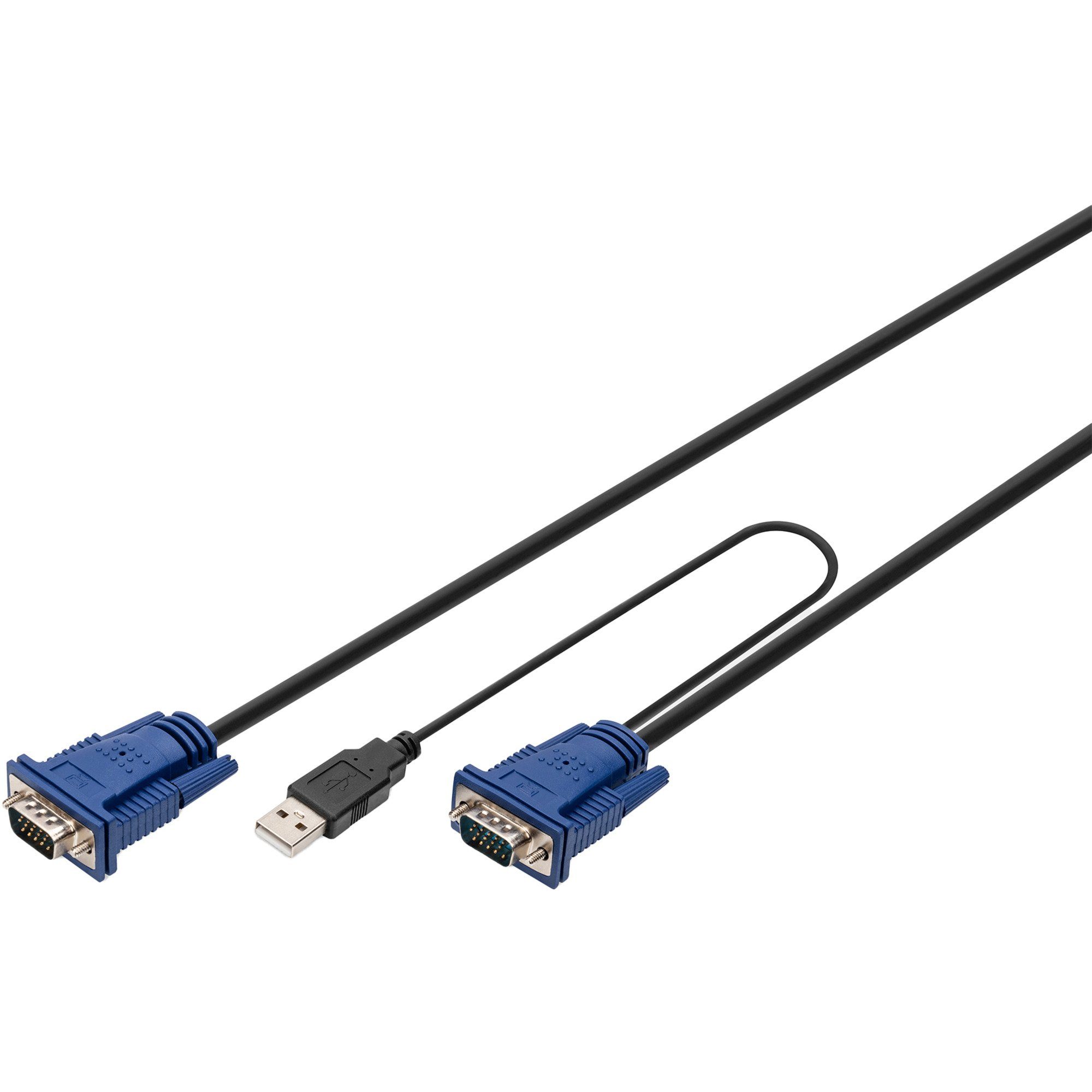 LevelOne KVM-Kabel 5,0m - Kompatibel Mit KVM-3208/KVM-3216