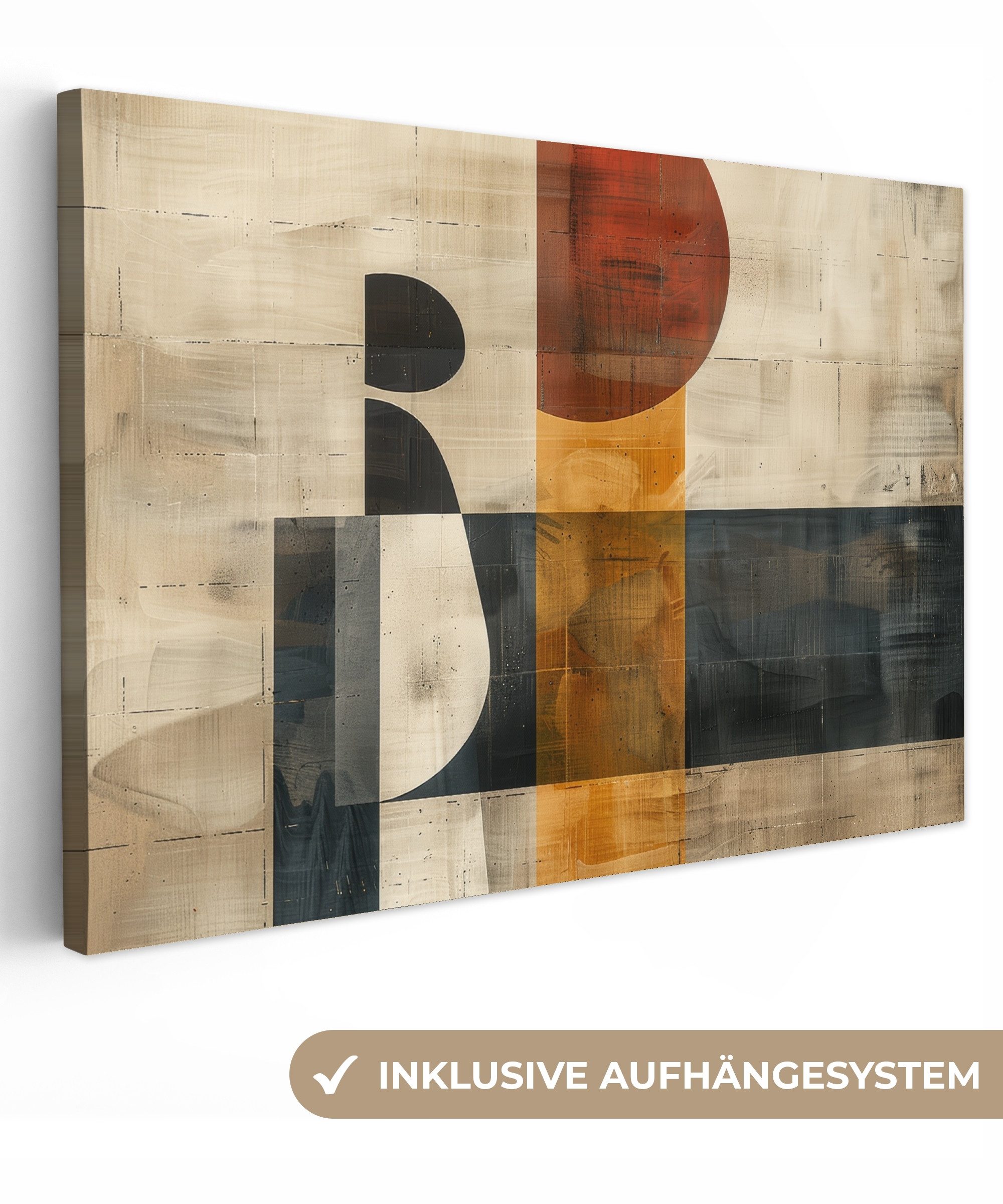 OneMillionCanvasses® Leinwandbild Abstrakt - Kunst - Formen - Modern, Fotod günstig online kaufen