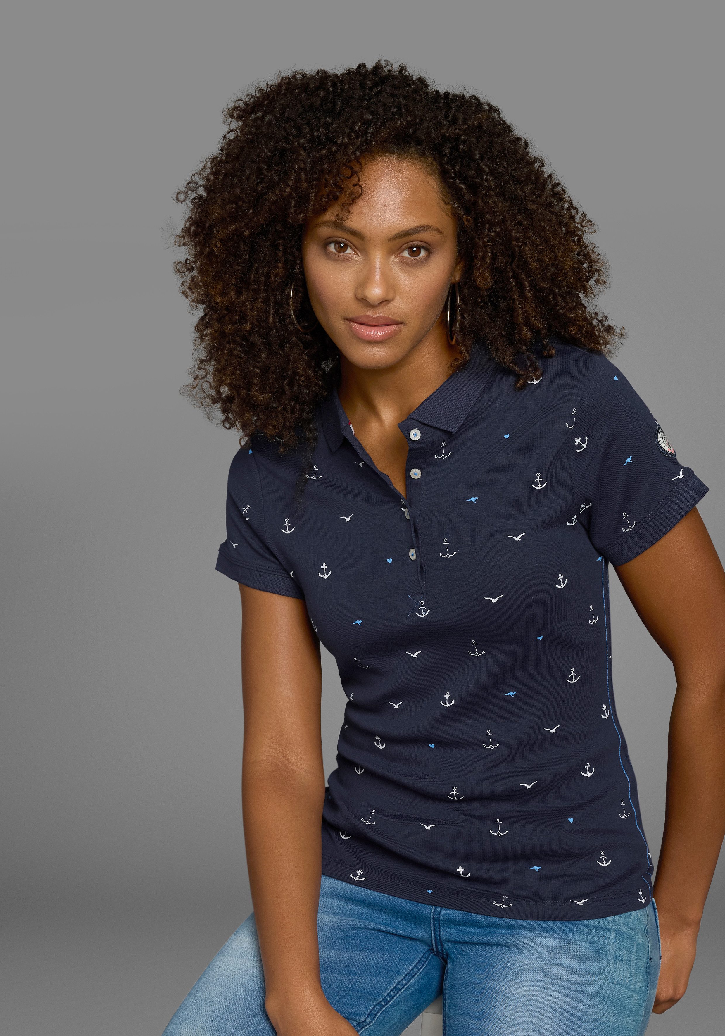 KangaROOS Poloshirt Kurzarm, sehr figurbetont, mit günstig online kaufen