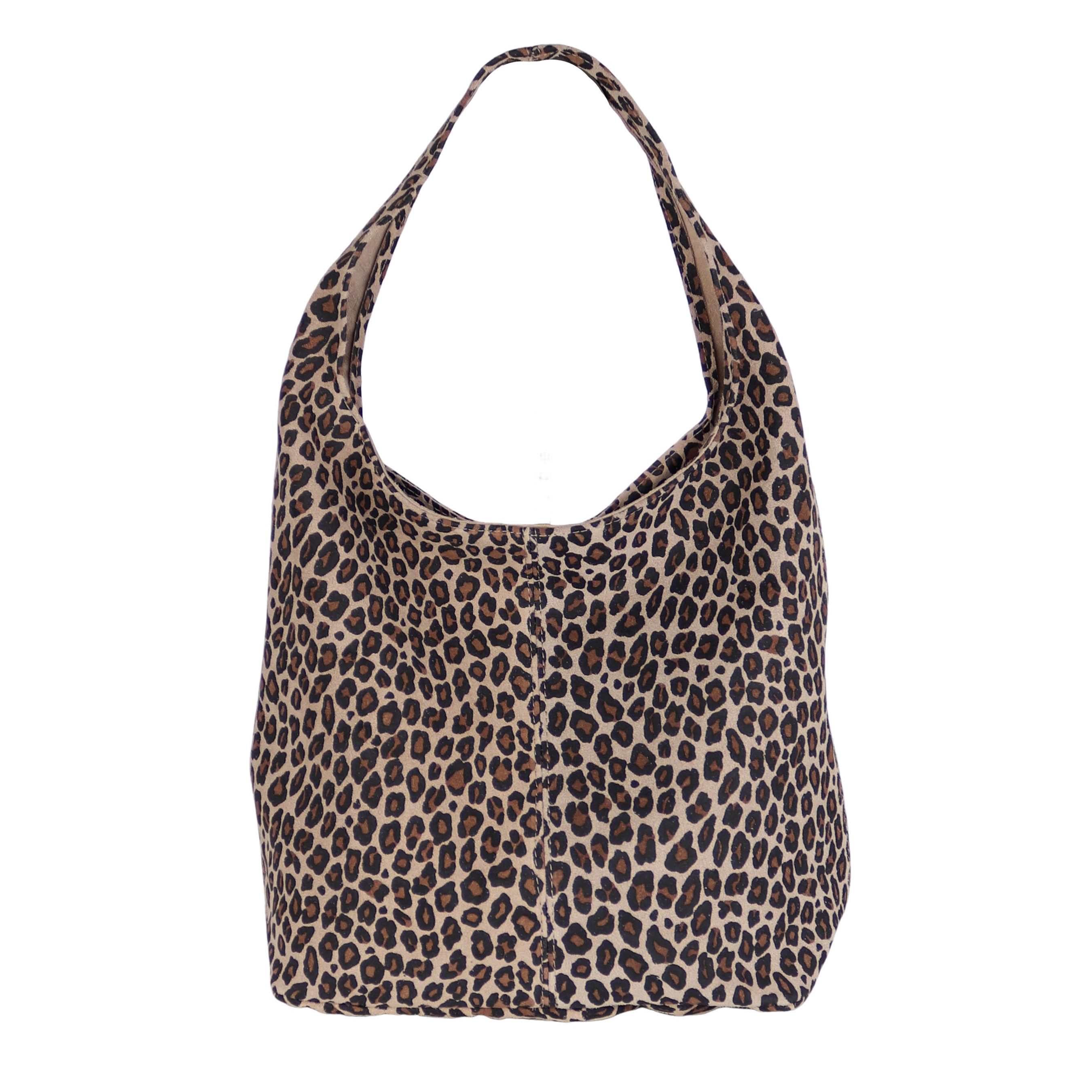 MIRROSI Beuteltasche aus Echtleder, Made in Italy, Shopper Tasche, Tragetasche (33x32x16cm) mit viel Stauraum