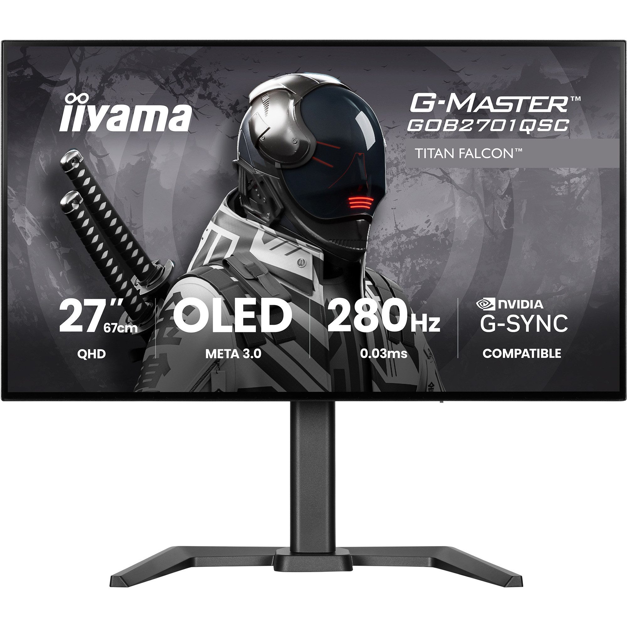 Iiyama iiyama G-Master GOB2701QSC-B1 OLED, TFT-Monitor (2560 x 1440 px, 0.03 ms Reaktionszeit)