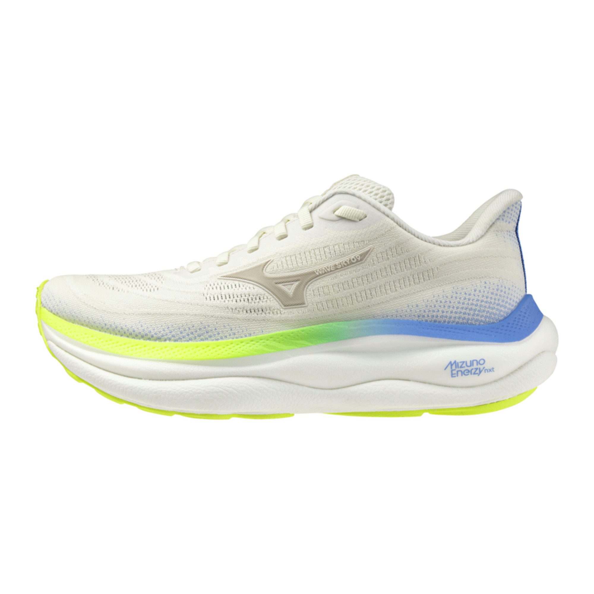 Mizuno WAVE SKY 9 Damen Laufschuh Snow White/Silver Birch/Ultramarine Laufschuh