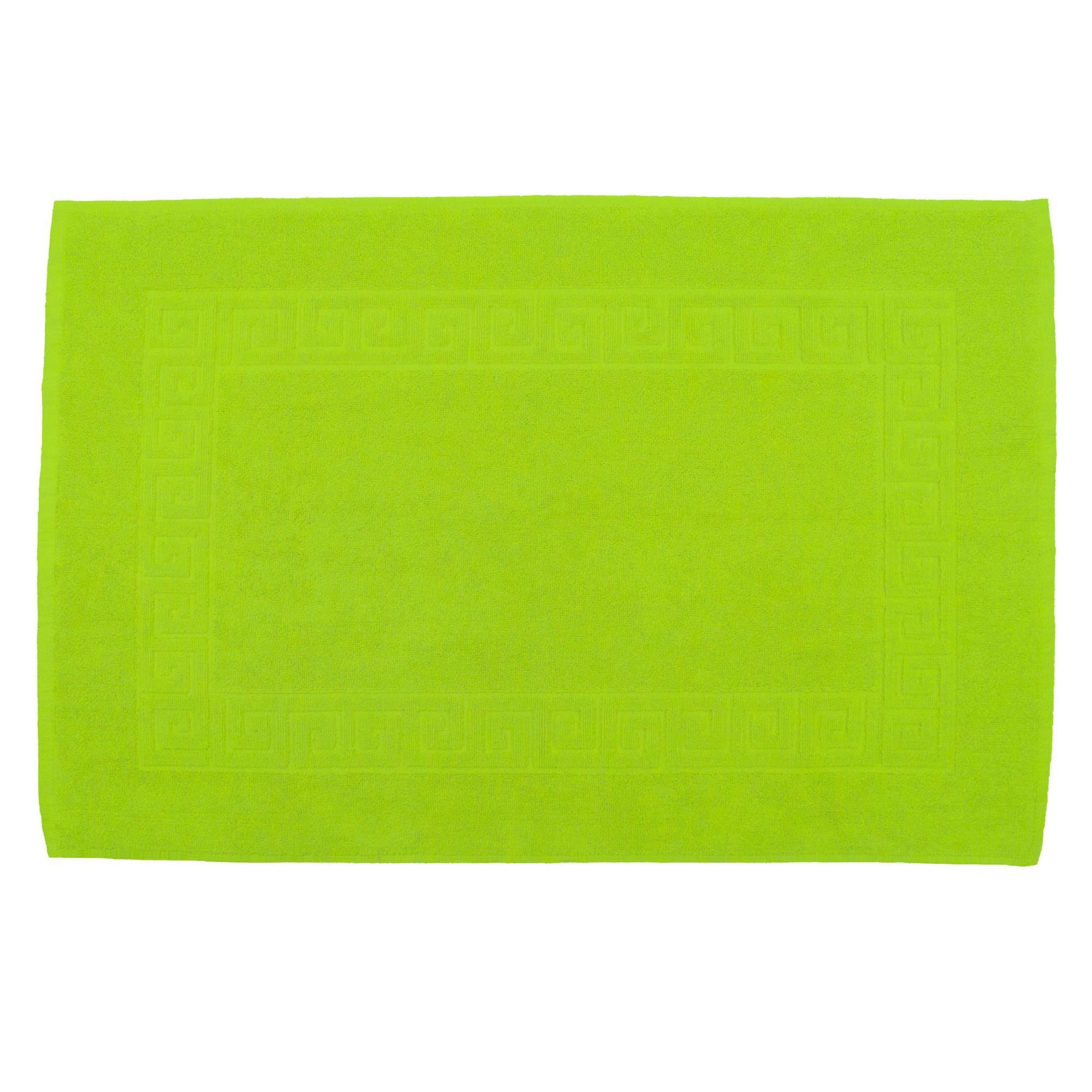 Julie Julsen Badematte 1-Badematte-Apfelgrün-50 x 40 cm, Baumwolle, Spiral