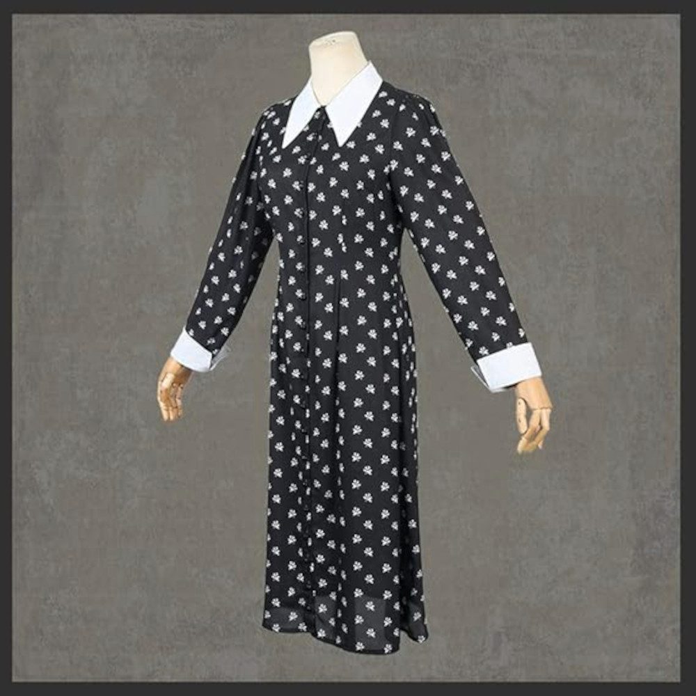 UE Stock Kostüm Damen Gothic Kleid mit Peter-Pan-Kragen, Gothic-Kleid mit Peter-Pan-Kragen