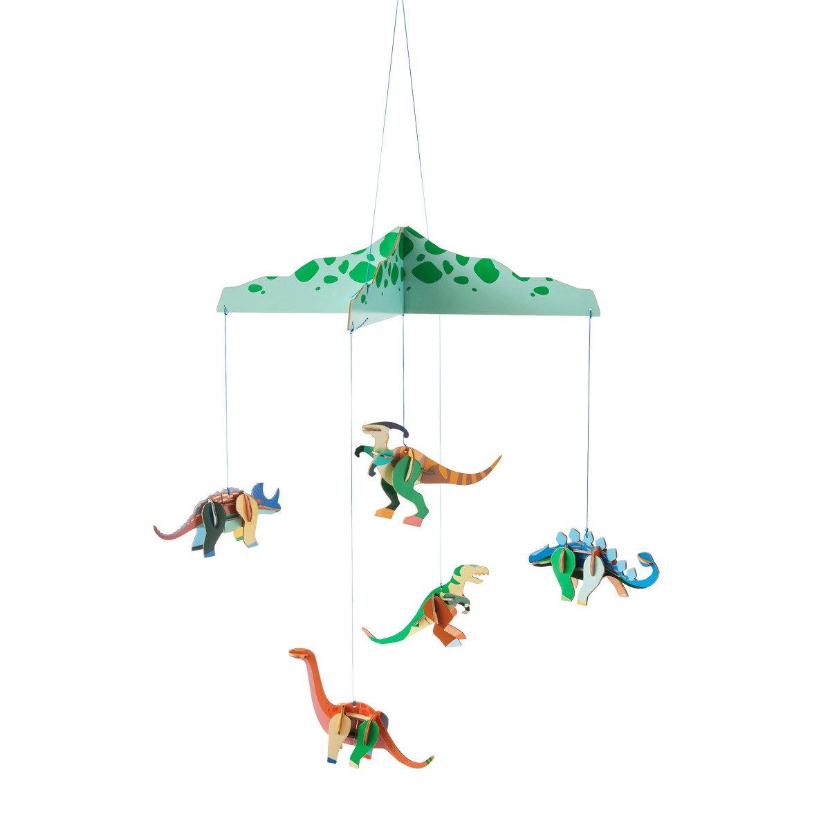 studio ROOF Kreativset 3D Mobile aus Karton zum Zusammenstecken, nachhaltige Kinderzimmerdeko