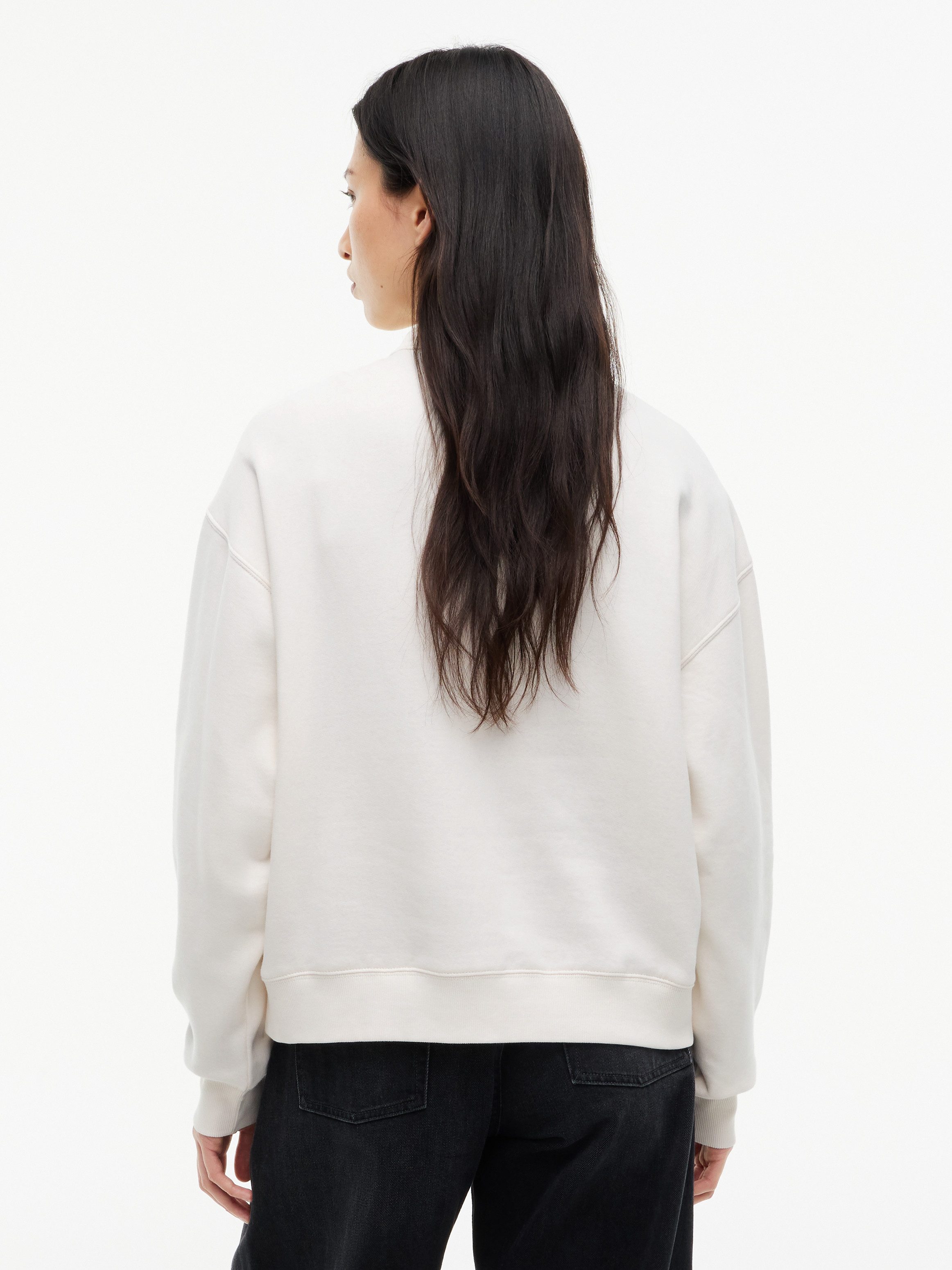Tommy Jeans Sweatshirt TJW BXY CHECK SCRIPT CREW Baumwollmischung