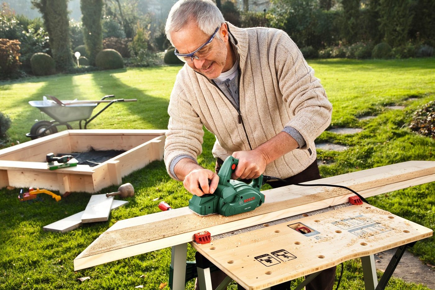 Thumbnail - Bosch Home & Garden Elektrohobel PHO 1500, 550 in W, Hobelbreite: 82 in mm