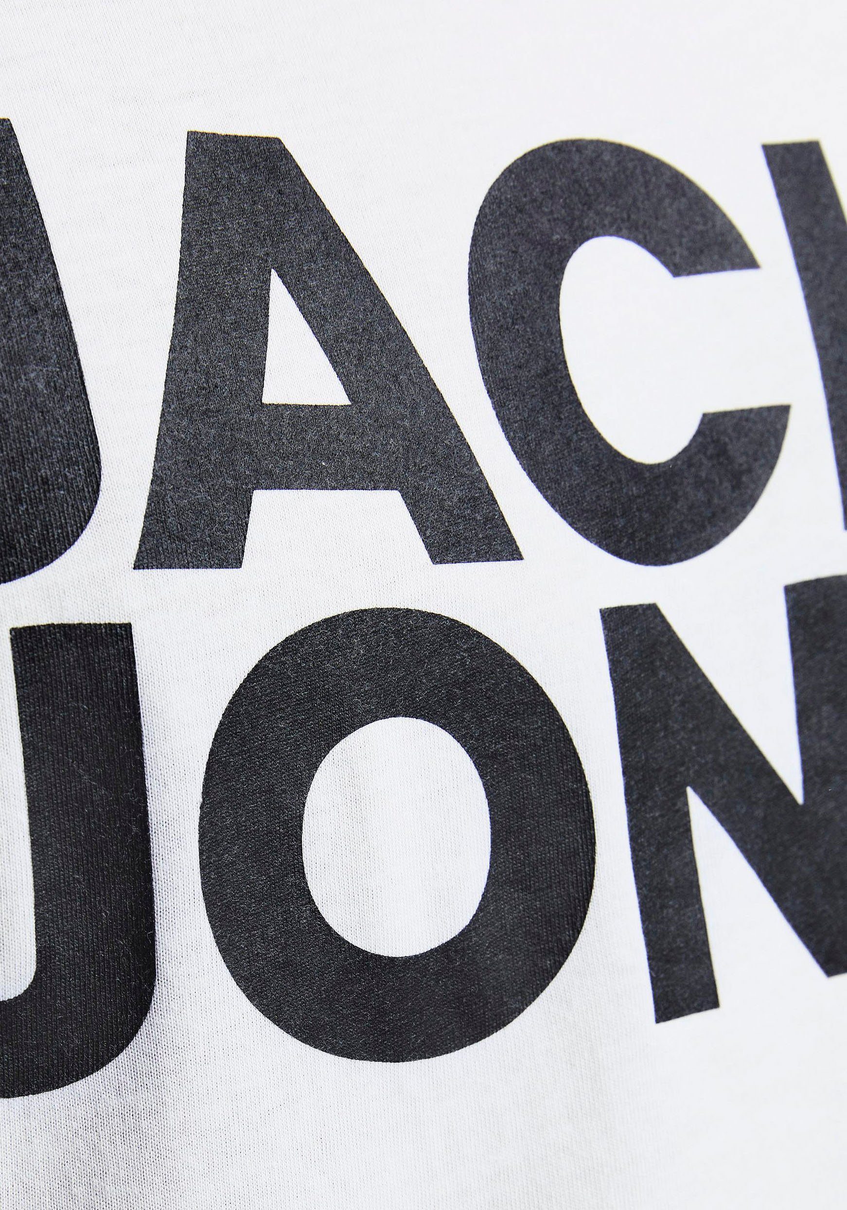 LOGO T-Shirt & CORP white mit Logoprint TEE Jones Jack