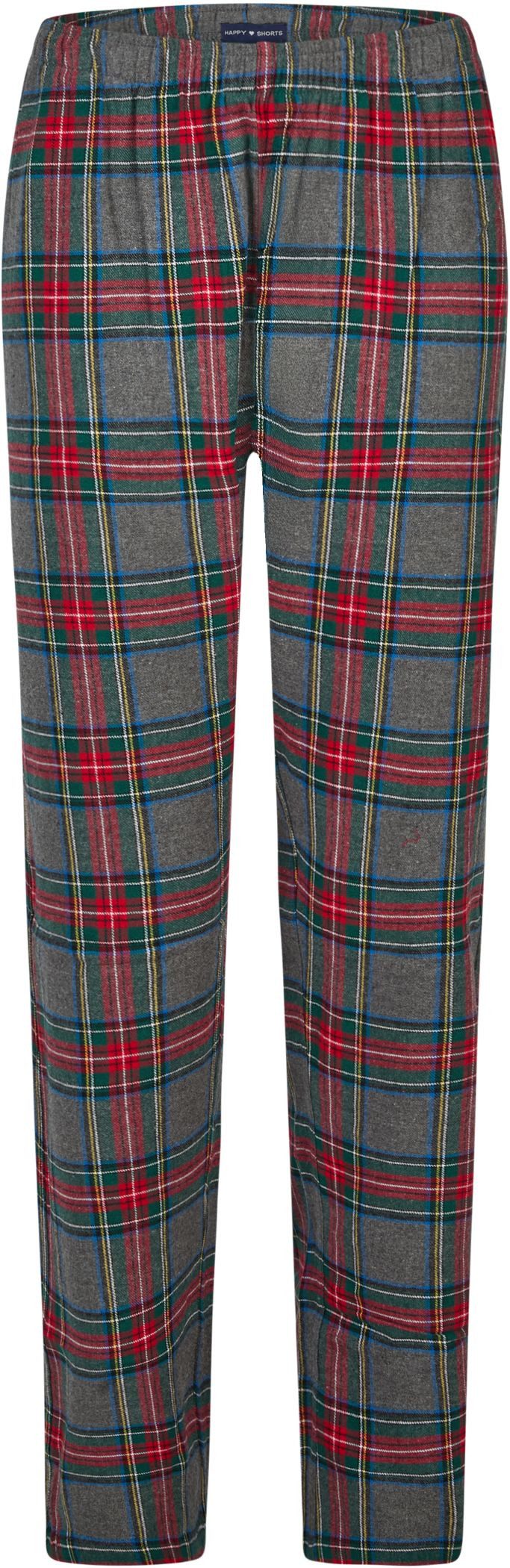 HAPPY SHORTS Pyjama Happy Shorts Damen Flanell Pyjama Schlafanzug Homewear XMAS Grau Rot