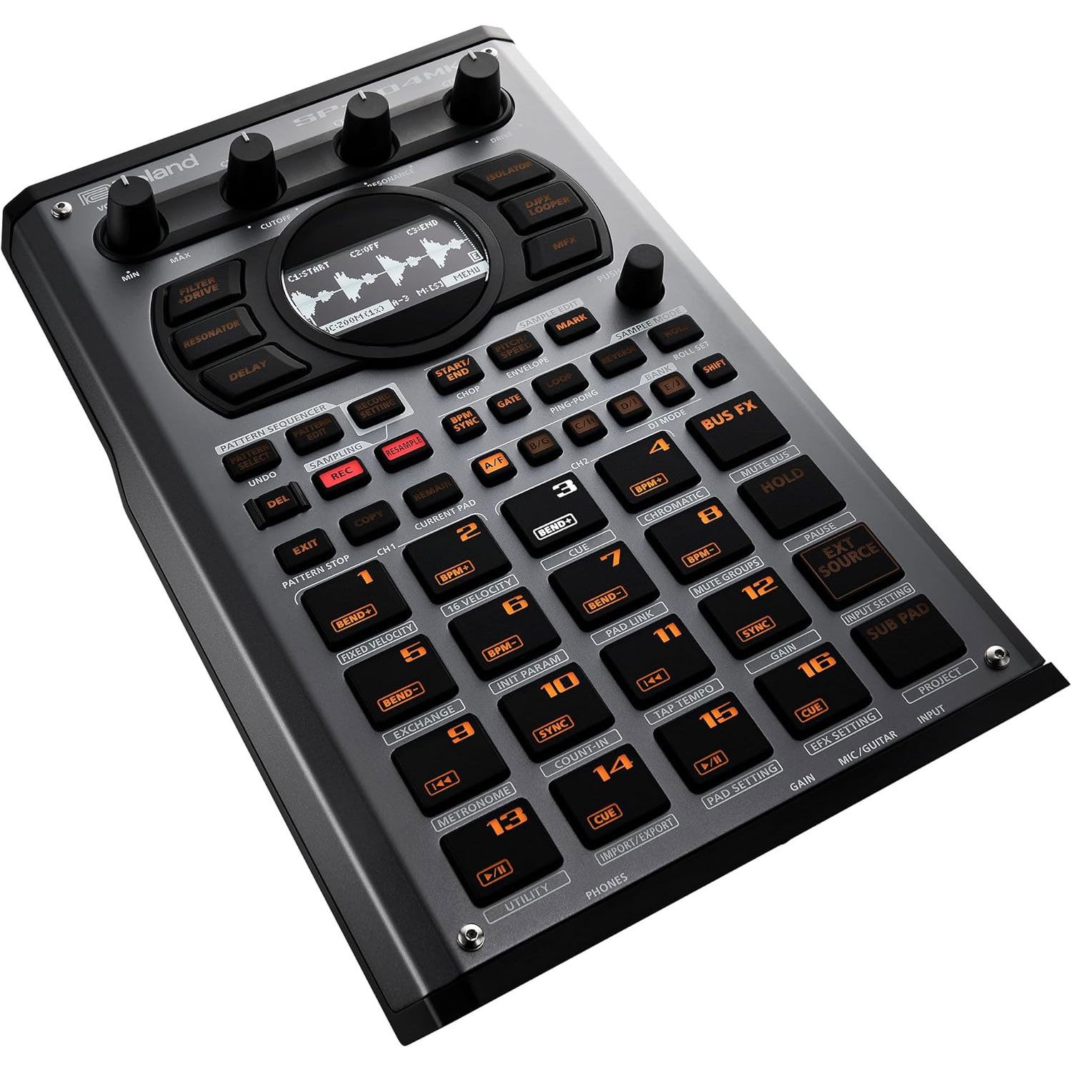 Roland Audio Roland Sampler SP-404 MKII mobiler Sequencer Digitales Aufnahmegerät (Für Straßenmusiker, Live-Performer, Beatmaker, Sounddesigner)