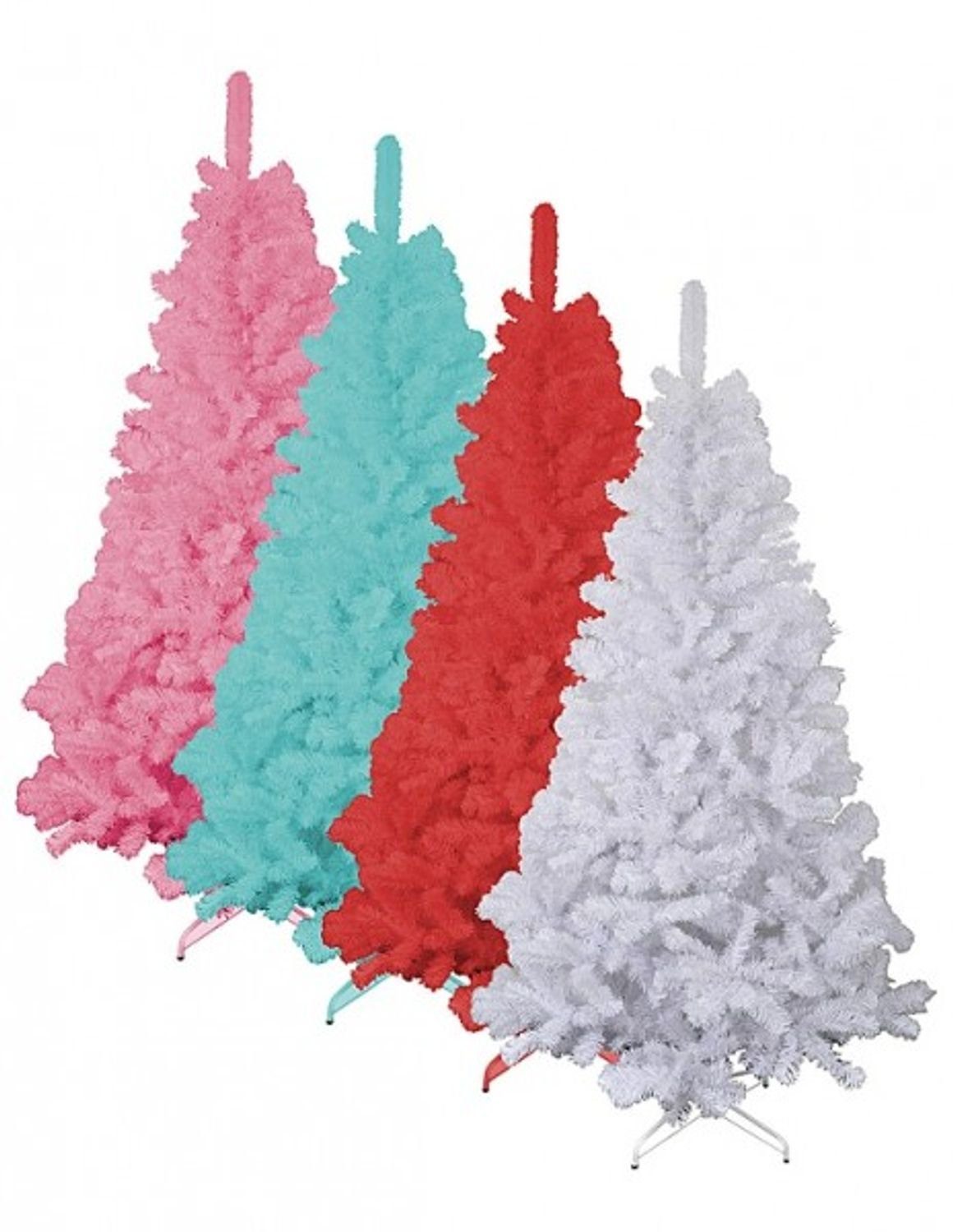 BURI Künstlicher Weihnachtsbaum künstlicher Weihnachtsbaum weiß, blau, rot, pink 120-210cm