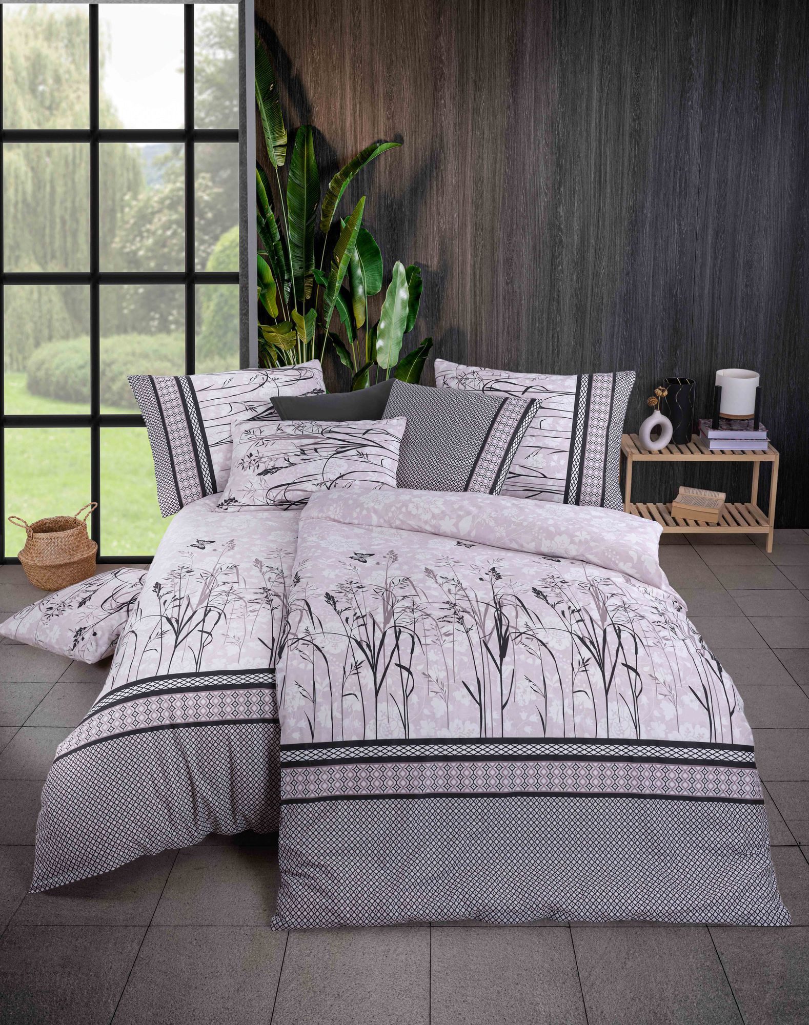 Kinderbettwäsche Renforce Bettwäsche Set 2 tlg. Tamara 135 x 200 cm 80 x 80 cm