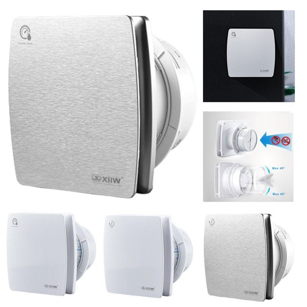 XERSEK Wandventilator Badlüfter leise Ø 100mm IPX4 Nachlauf Bad WC Wand Ven günstig online kaufen