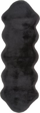 Fellteppich Rabbit 300, Arte Espina, fellförmig, Höhe: 35 mm, Kunstfell, Kaninchenfell-Haptik, supersoft, ideal als Bettvorleger