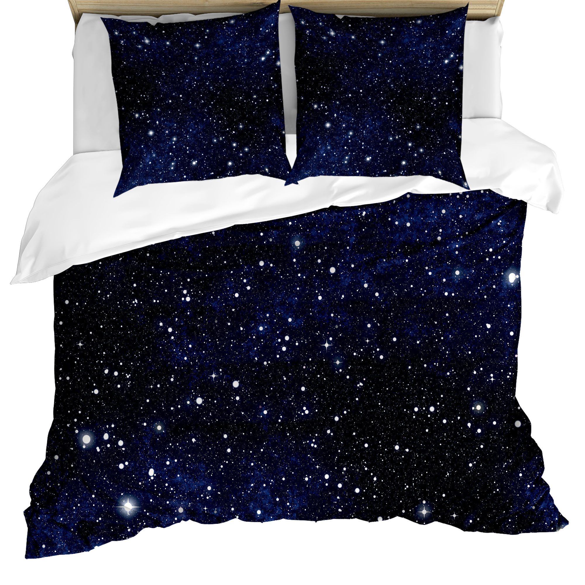 Abakuhaus Bettwäsche Milbensicher Allergiker geeignet mit Kissenbezügen, Microfaser, Galaxie Vivid Celestial Sky View